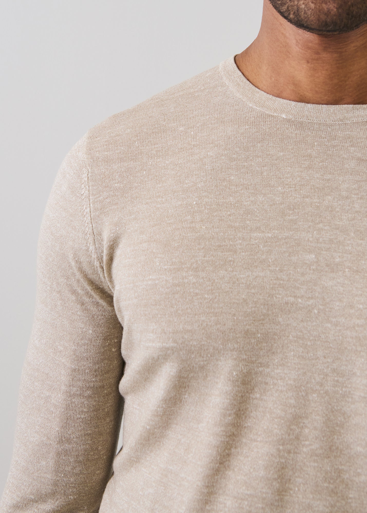 Merino Linen Crewneck Sweater - PATRICK ASSARAF