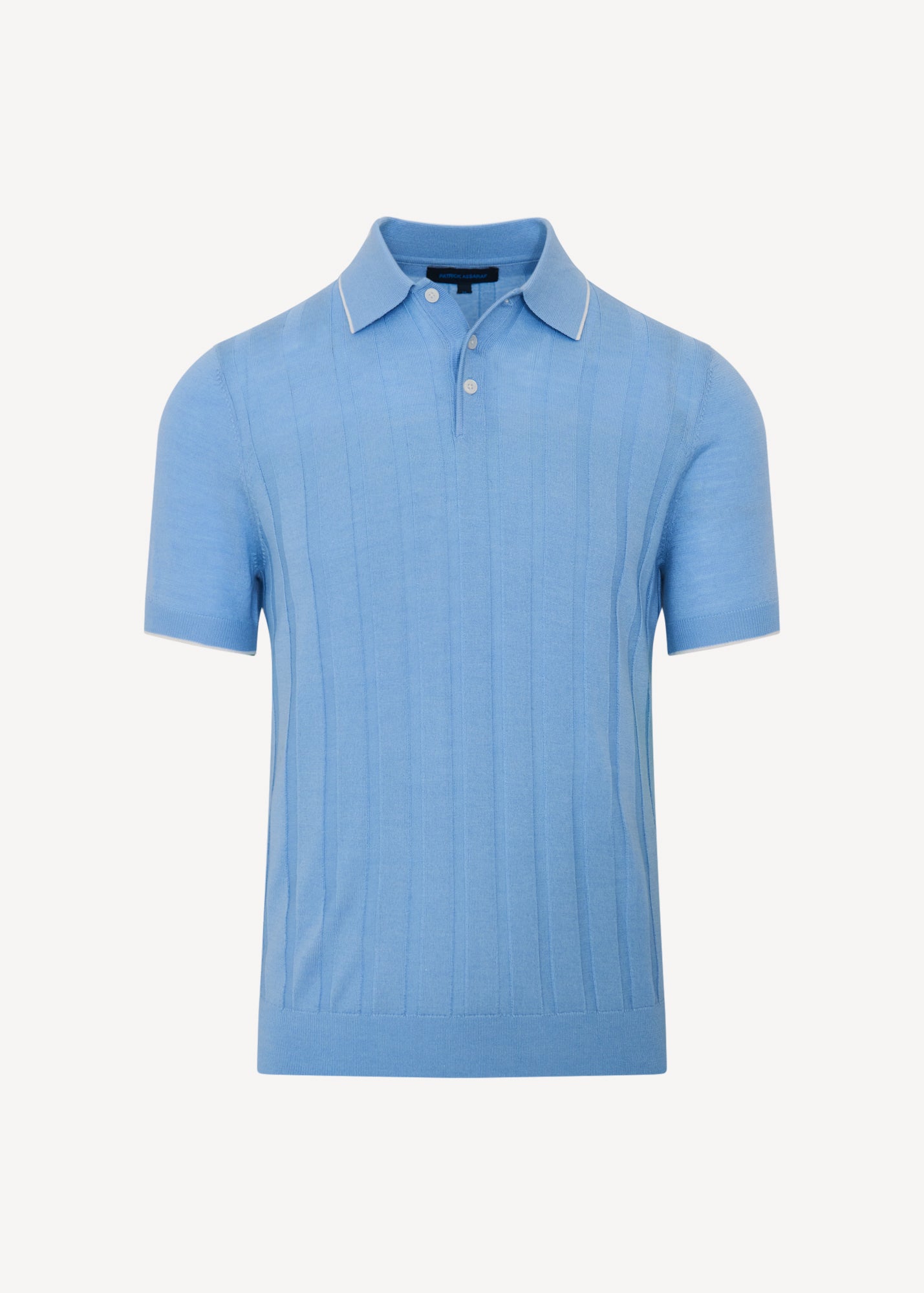Merino Wool-Silk Drop Needle Tipped Polo