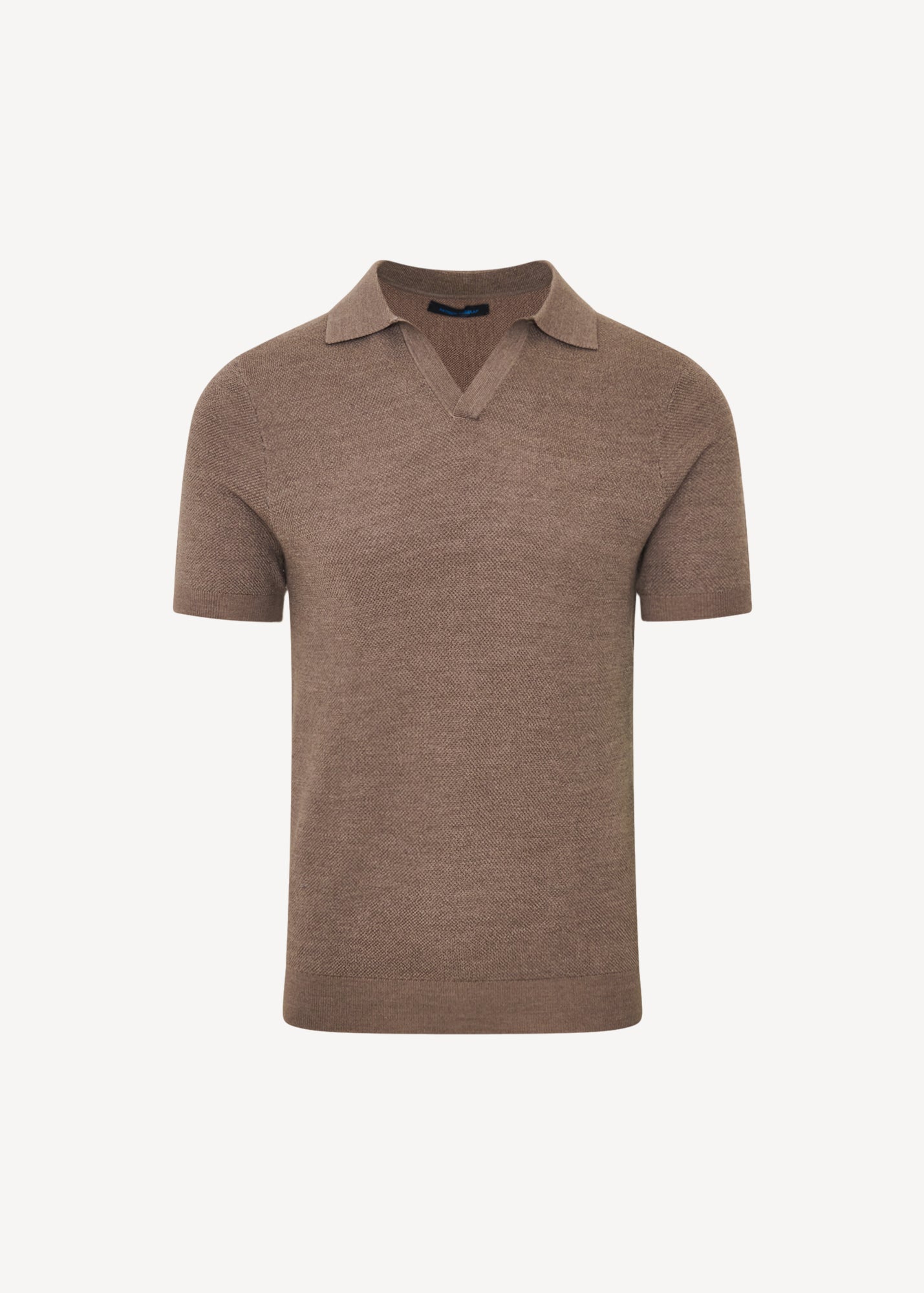 Merino Wool-Silk Birds-Eye Stitch Polo - PATRICK ASSARAF