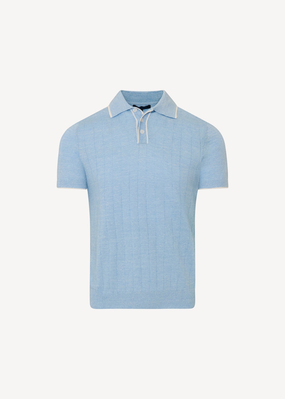 Merino Linen Drop Needle Polo - PATRICK ASSARAF