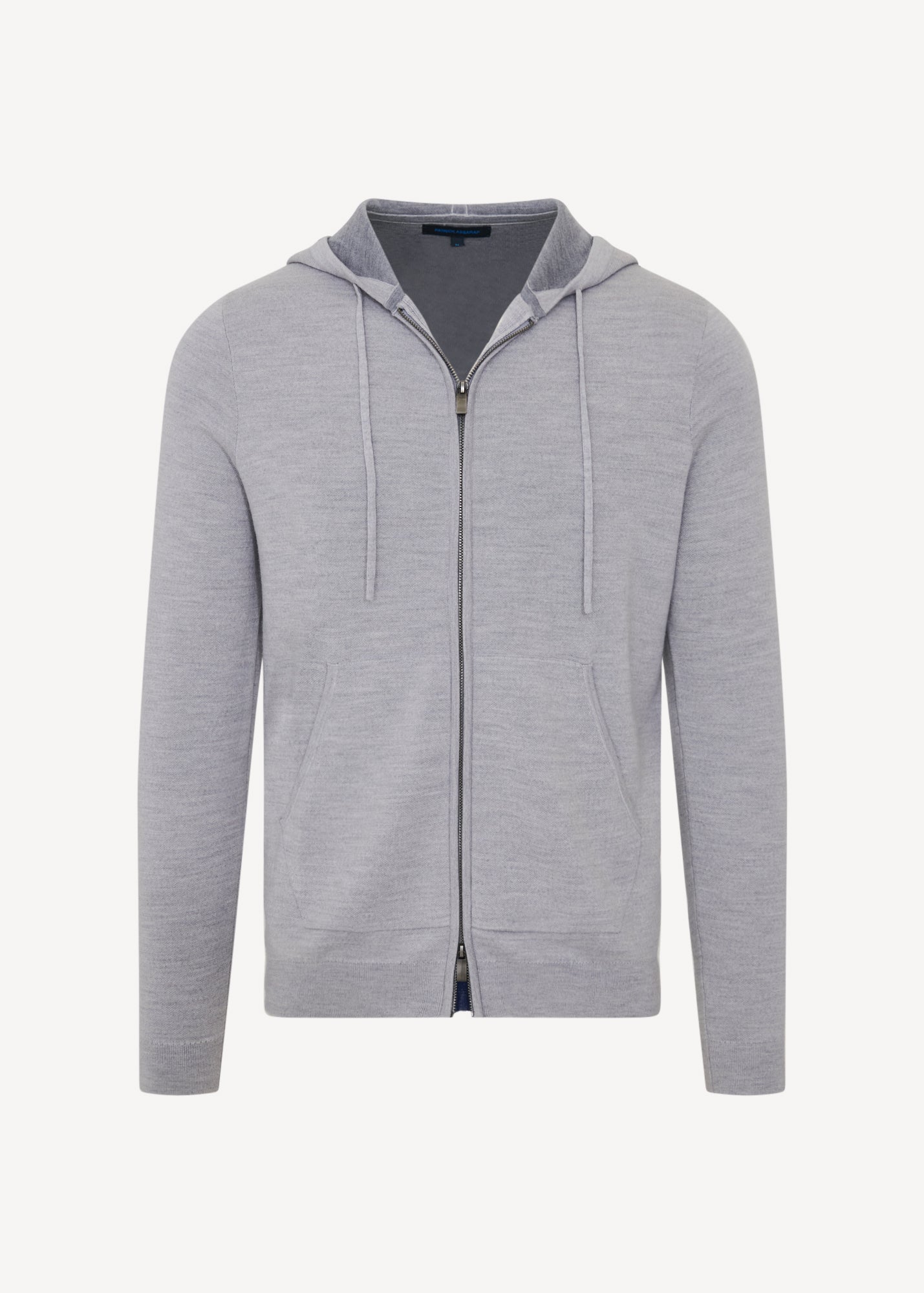 Double Face Merino Wool-Silk Full Zip Hoodie