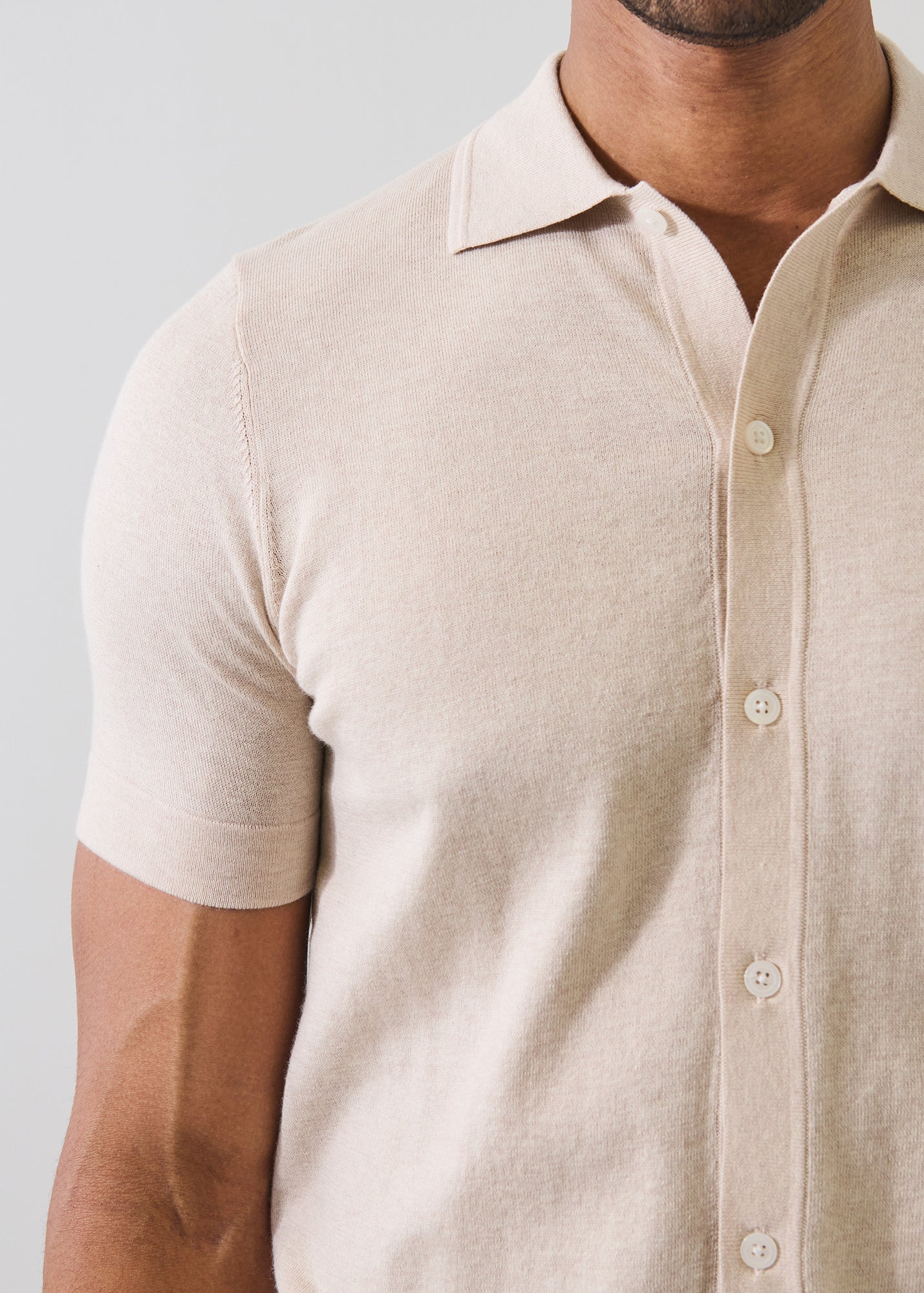 Cotton-Silk Blend Knit Shirt - PATRICK ASSARAF