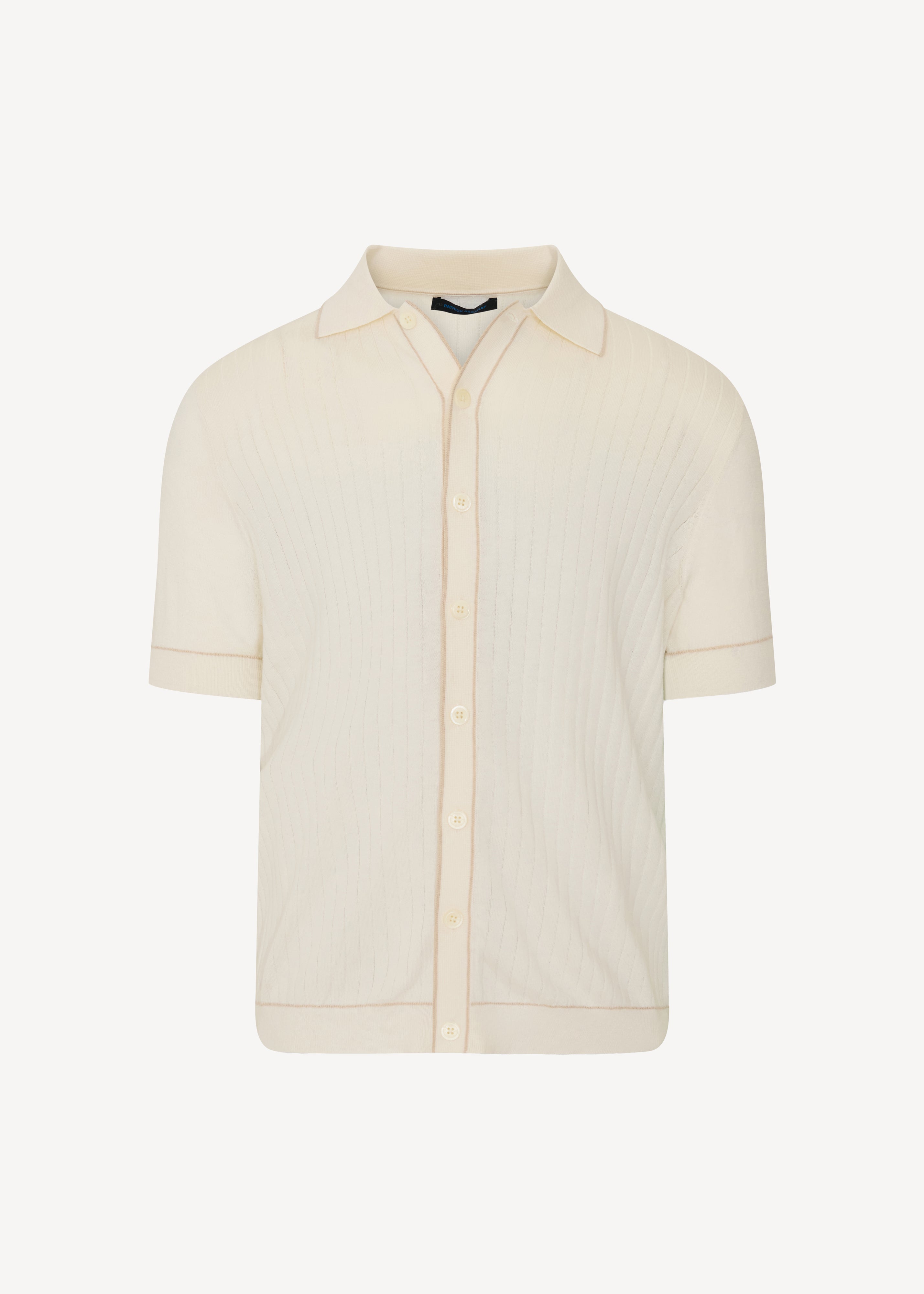 Cotton-Silk Tipped Short Sleeve Knit Shirt - PATRICK ASSARAF
