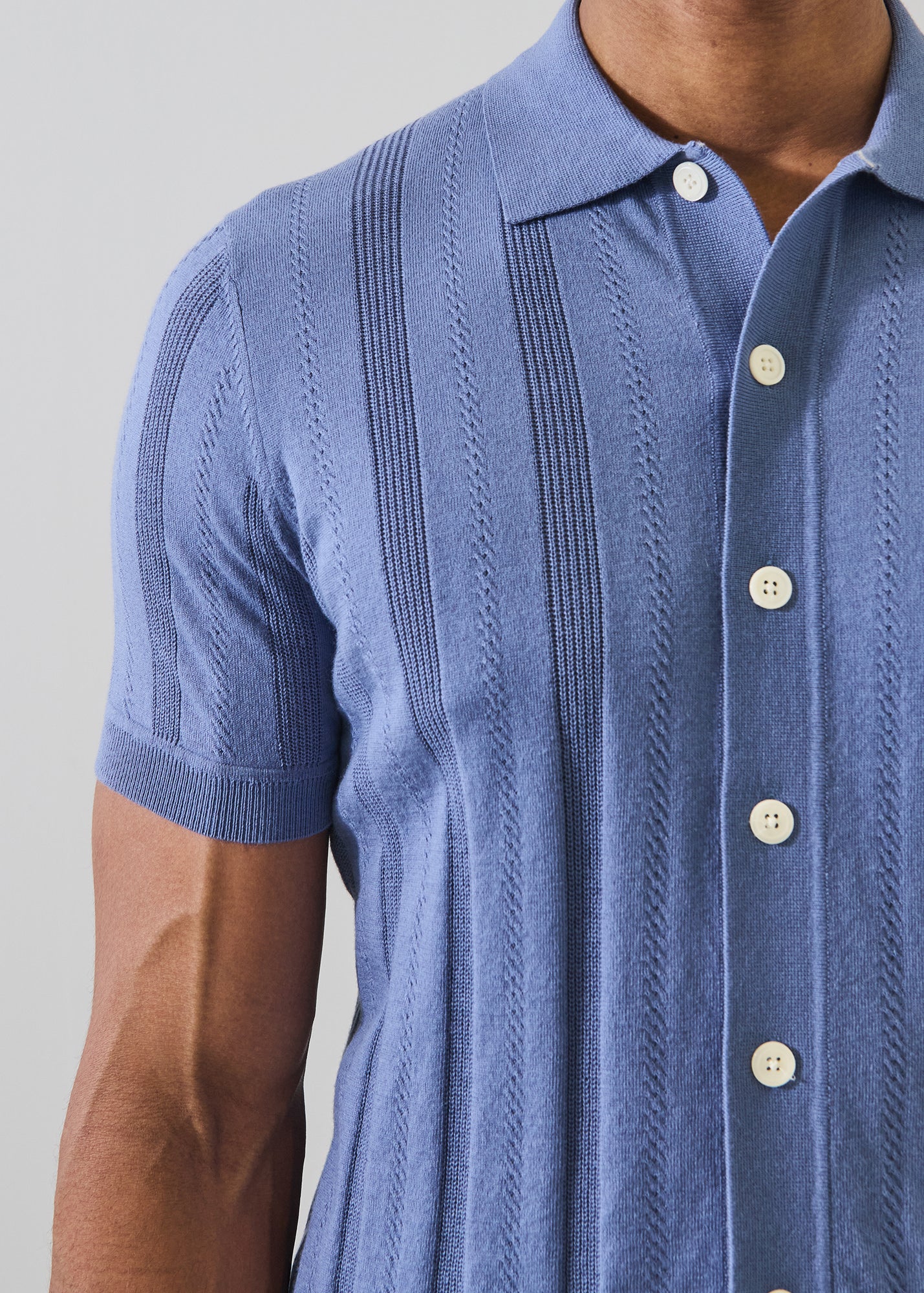 Cotton Cashmere Knit Shirt - PATRICK ASSARAF