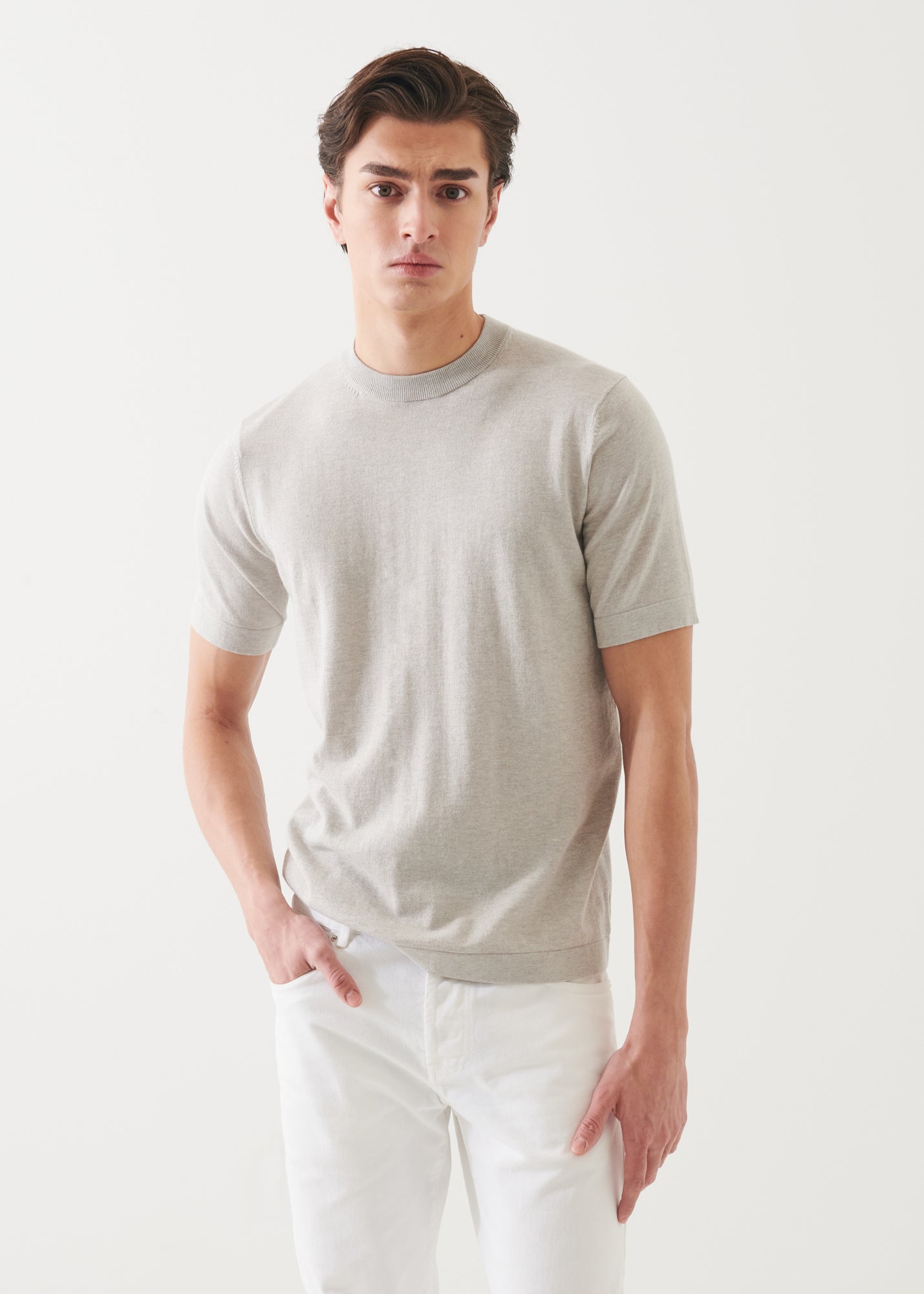 Cotton Cashmere Blend Crewneck