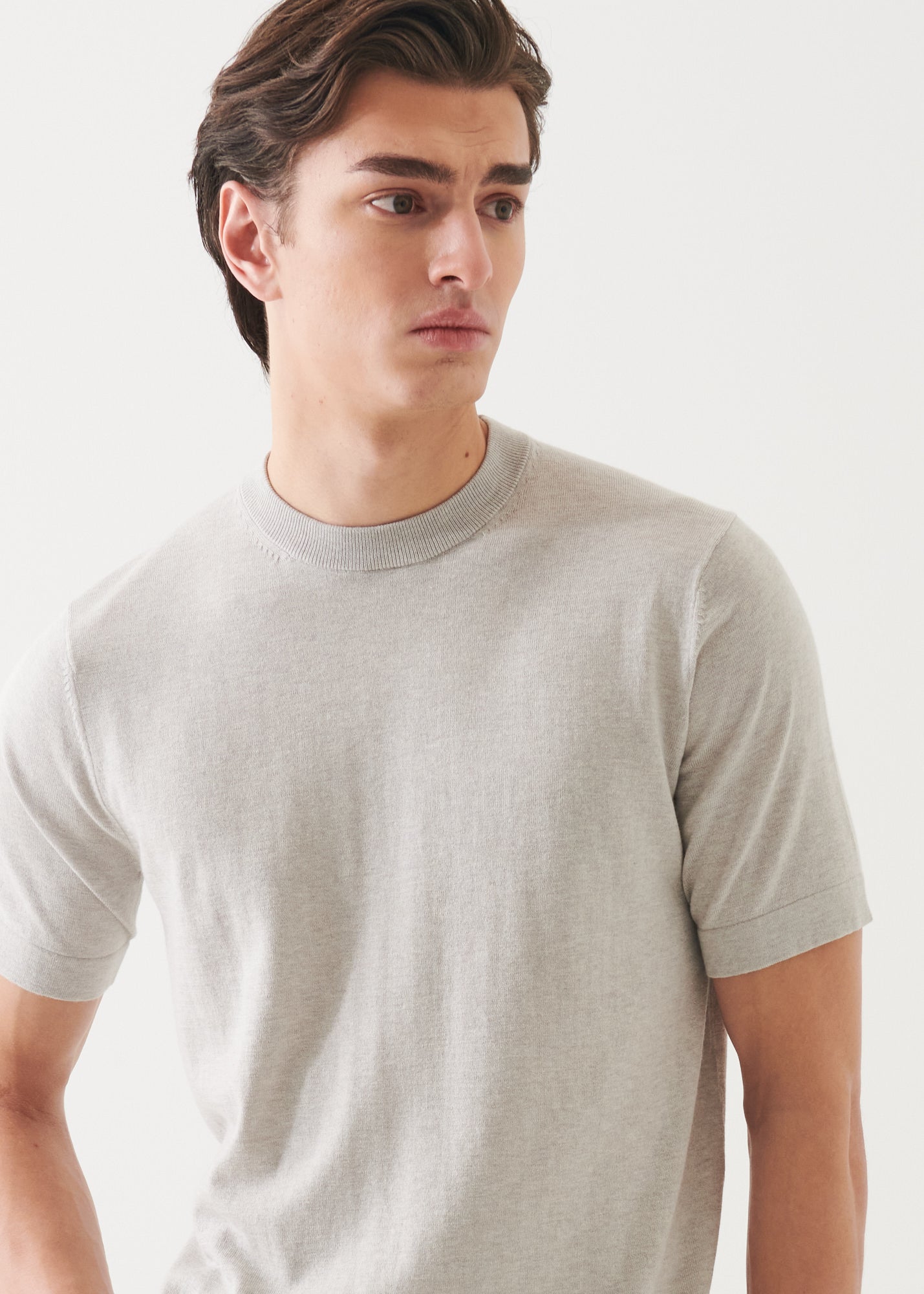 Cotton Cashmere Blend Crewneck