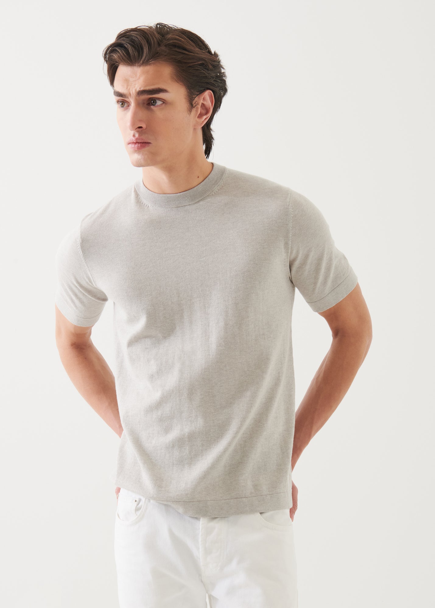 Cotton Cashmere Blend Crewneck