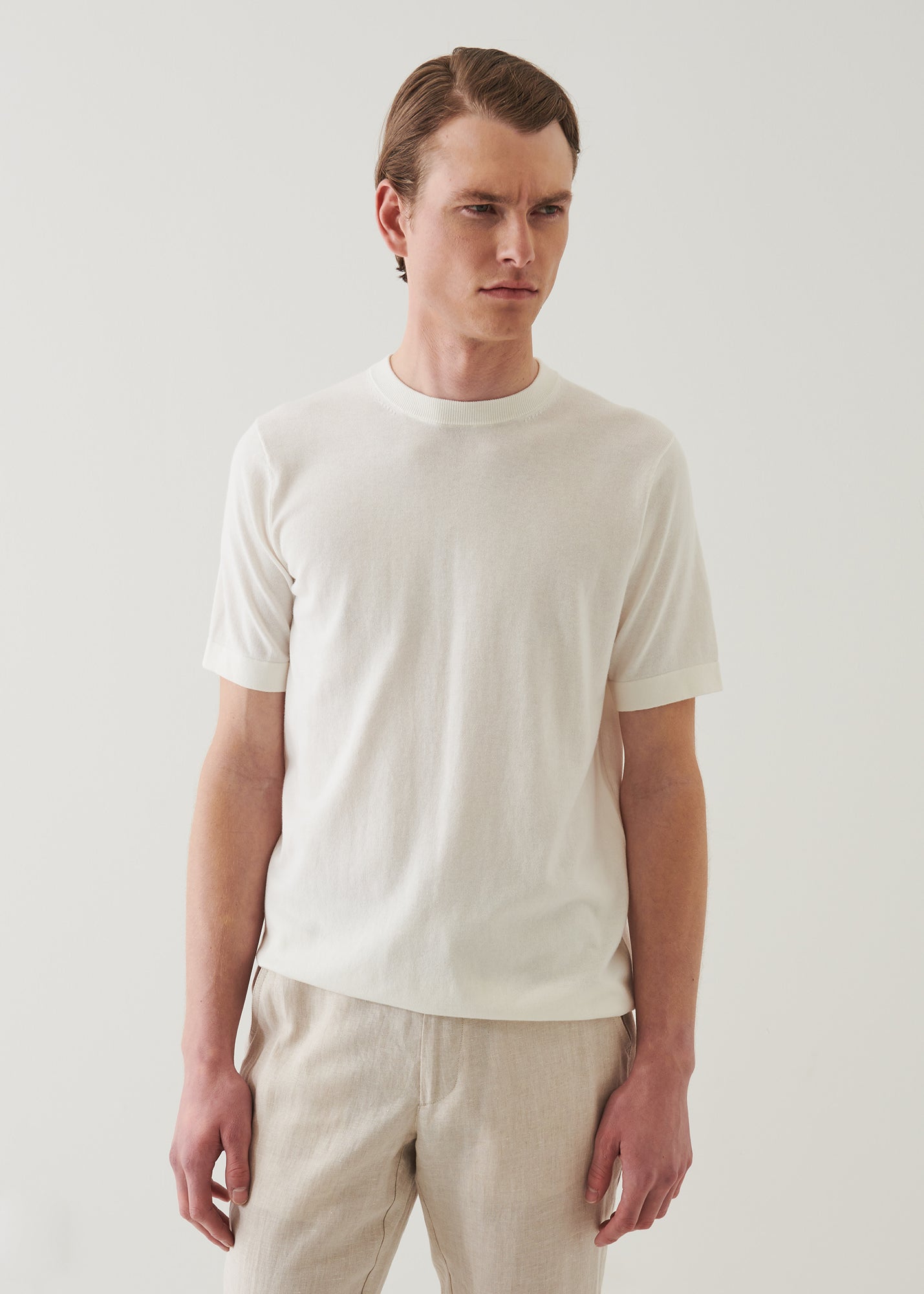 Cotton Cashmere Blend Crewneck