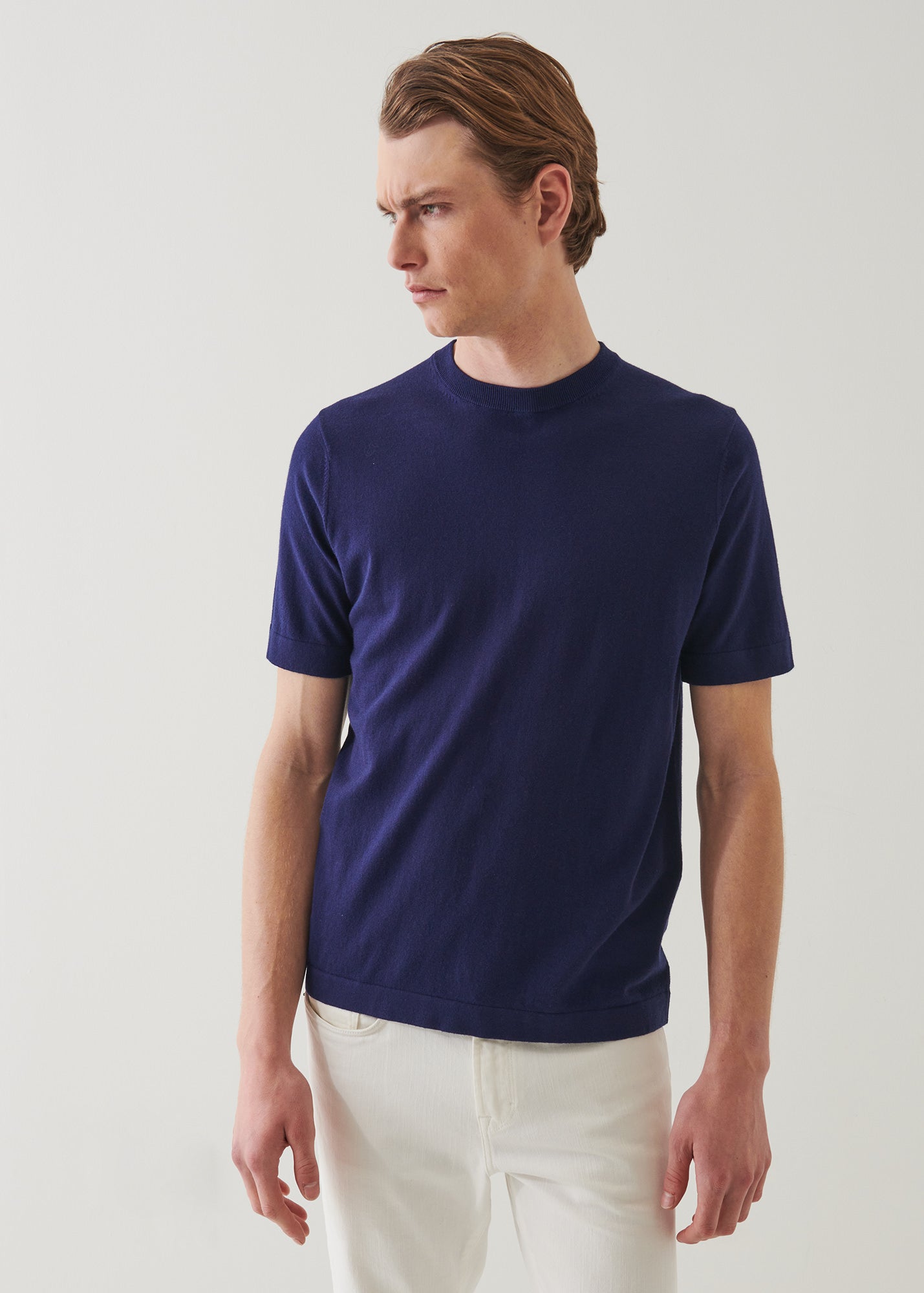 Cotton Cashmere Blend Crewneck
