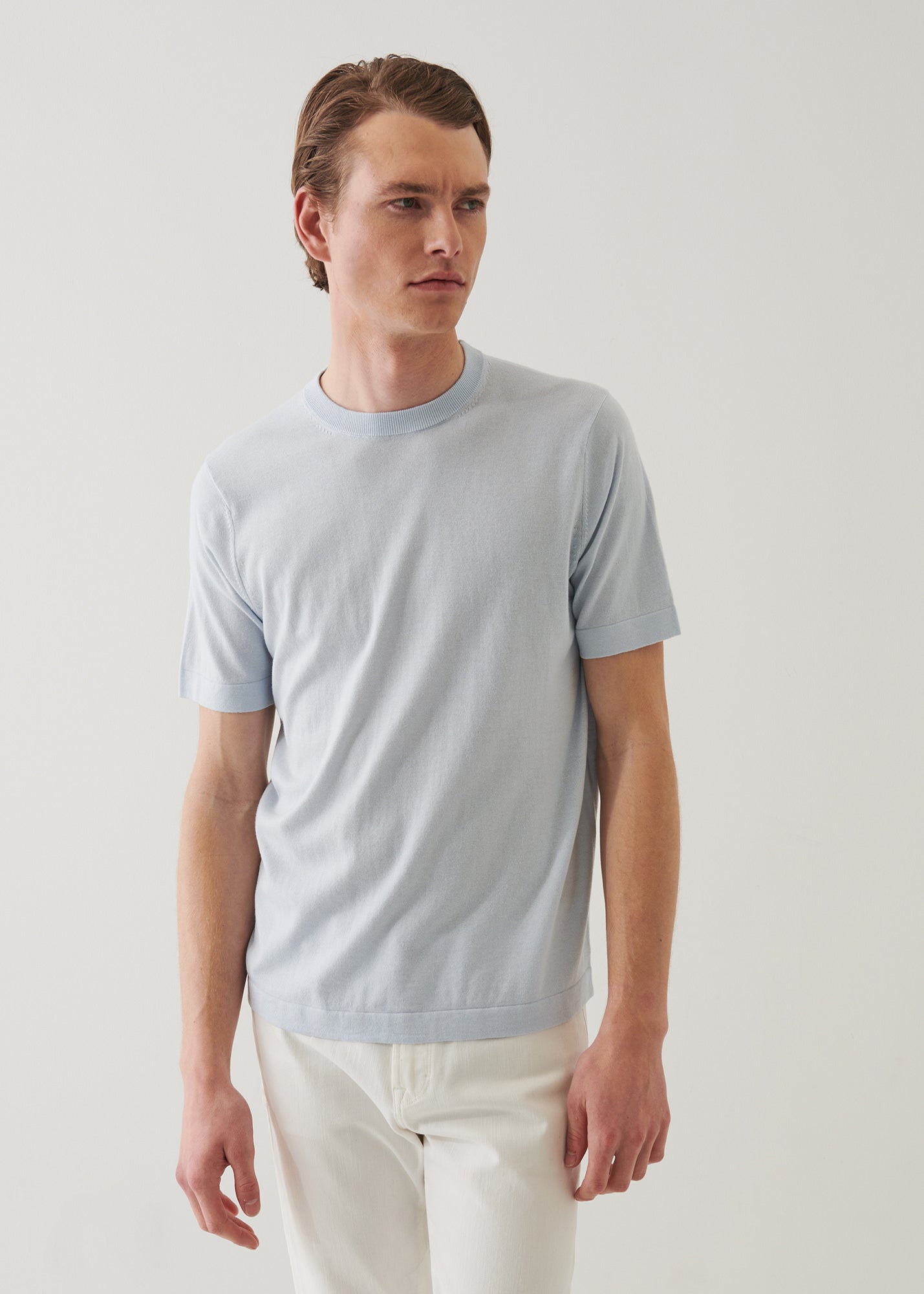 Cotton Cashmere Blend Crewneck