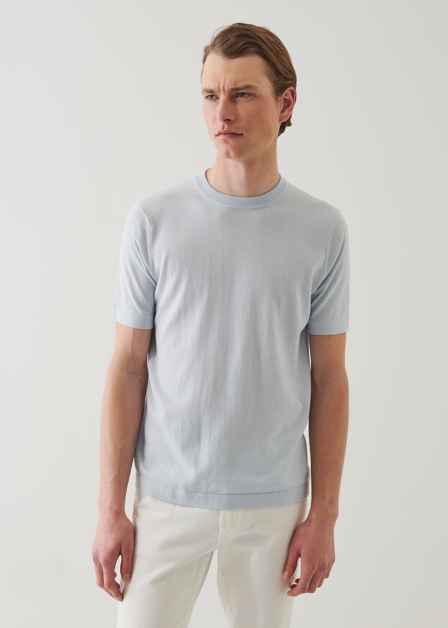Cotton Cashmere Blend Crewneck