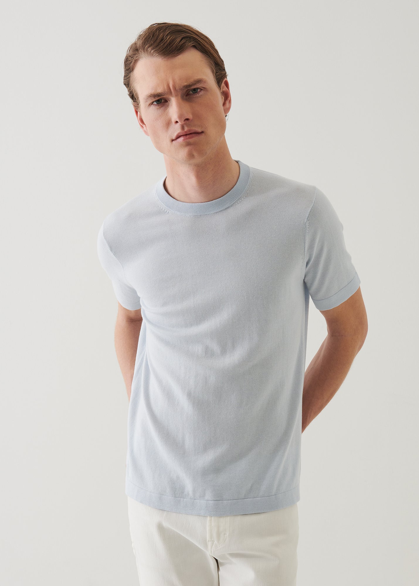 Cotton Cashmere Blend Crewneck