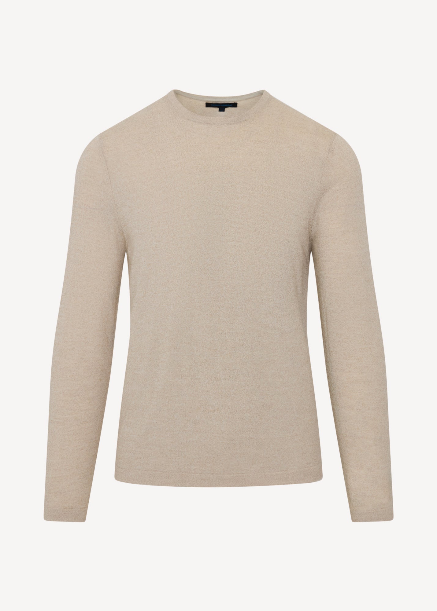 Cotton-Cupro Long Sleeve Crewneck