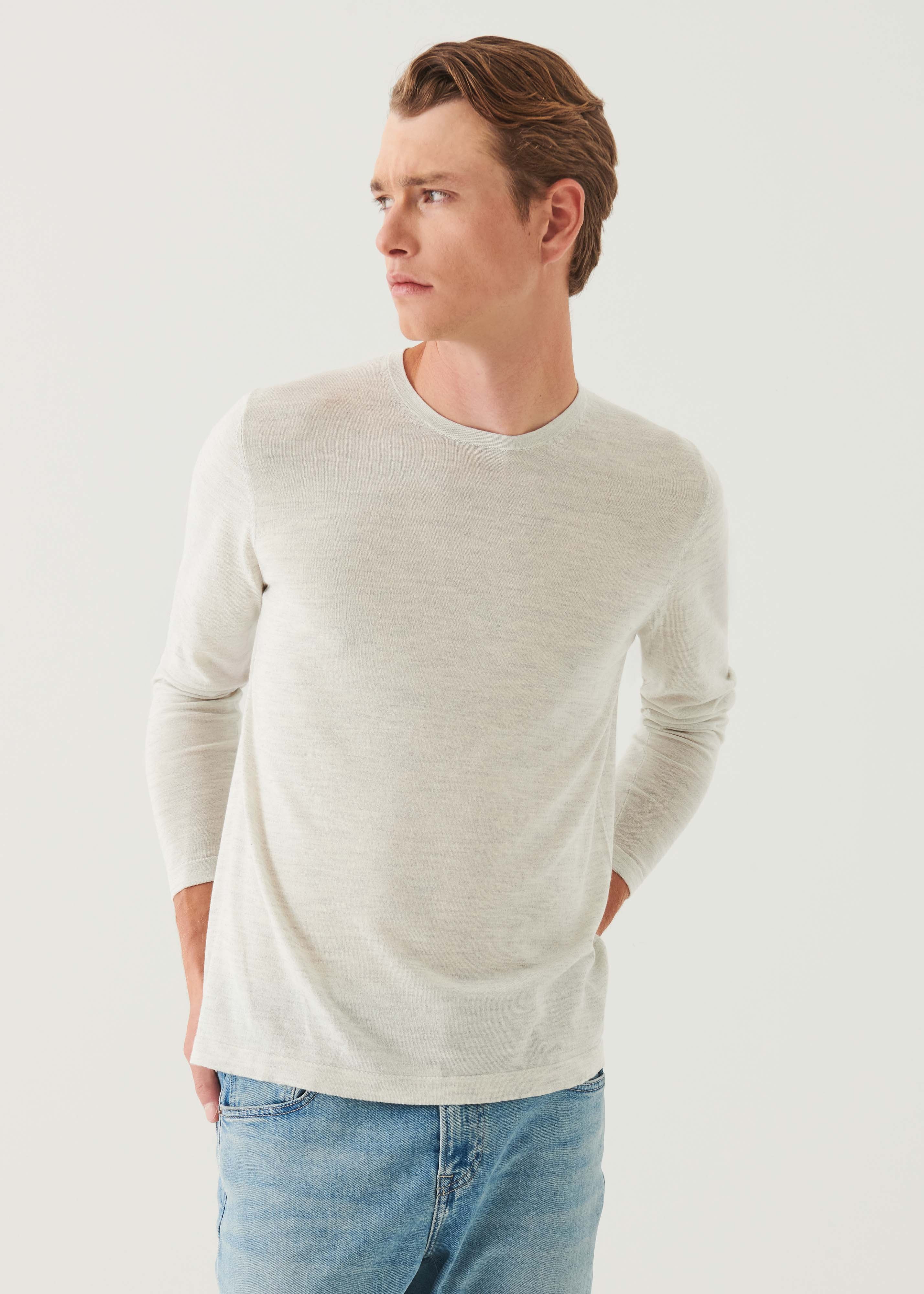 Cotton Cupro Crewneck - PATRICK ASSARAF