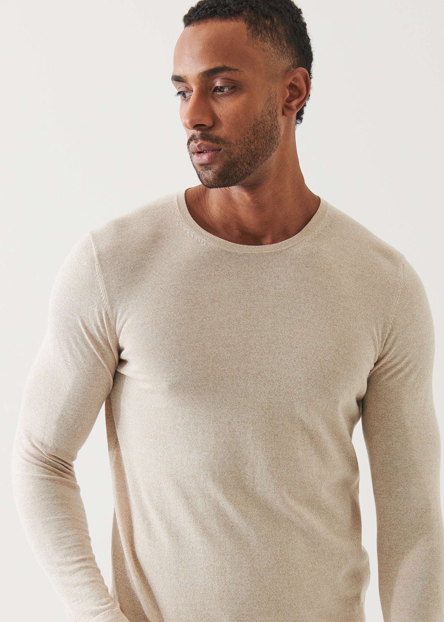 Cotton Cupro Crewneck