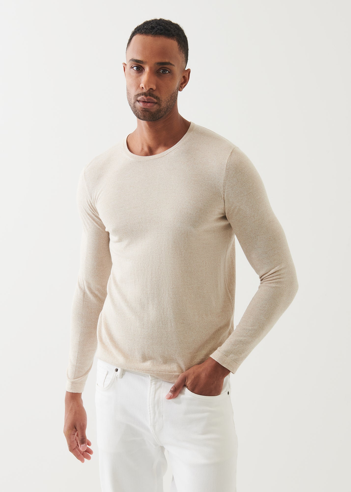 Cotton Cupro Crewneck