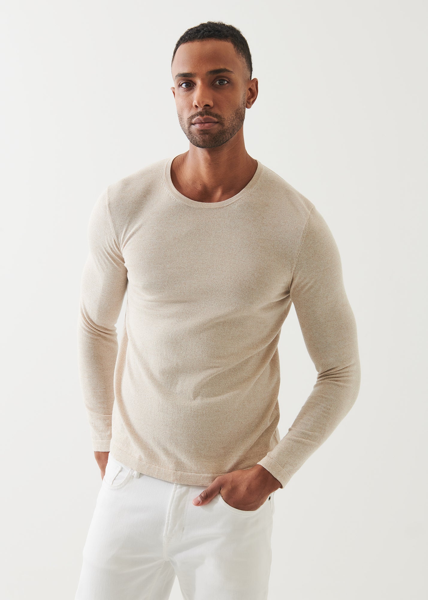 Cotton Cupro Crewneck
