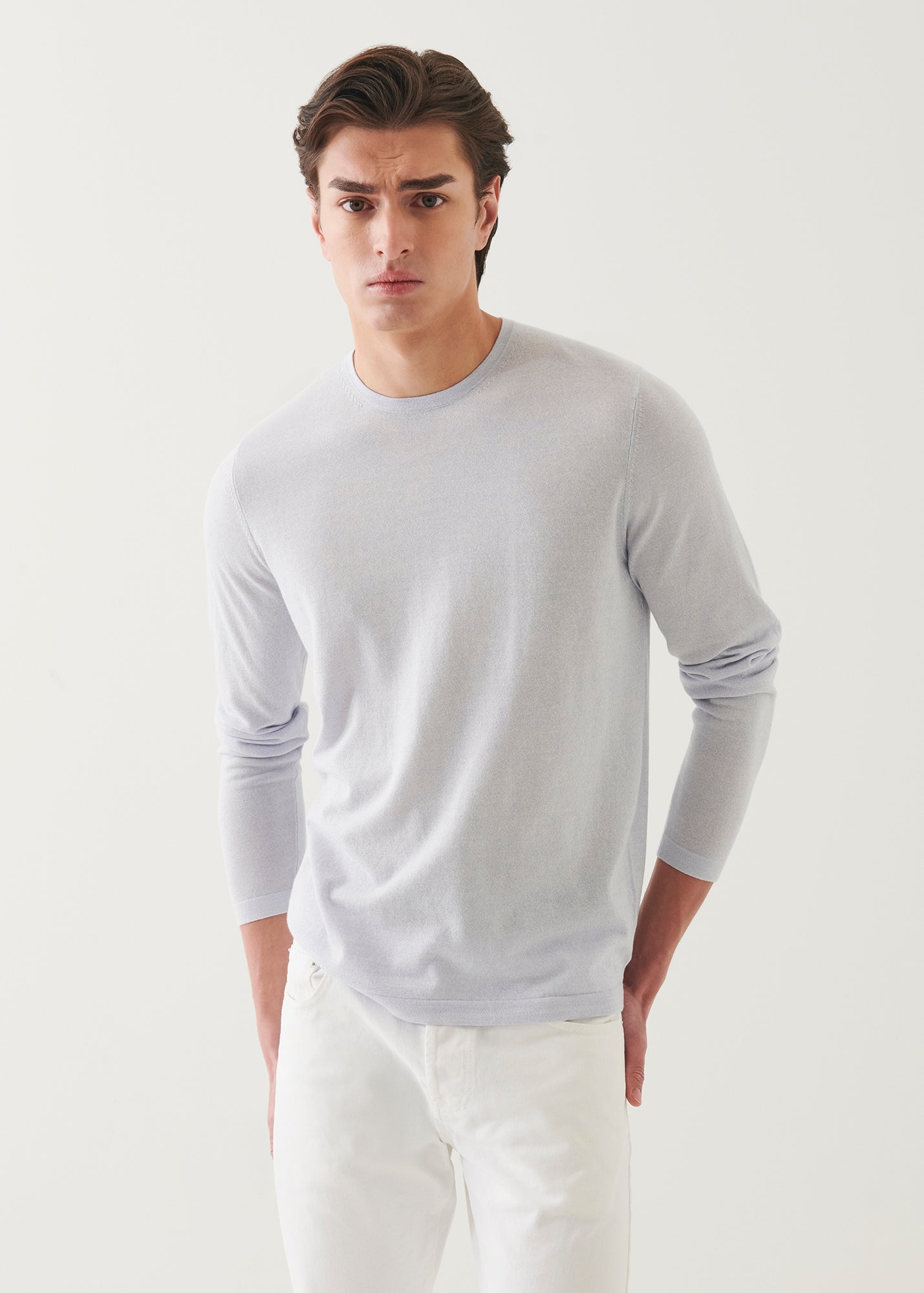 Cotton Cupro Crewneck - PATRICK ASSARAF