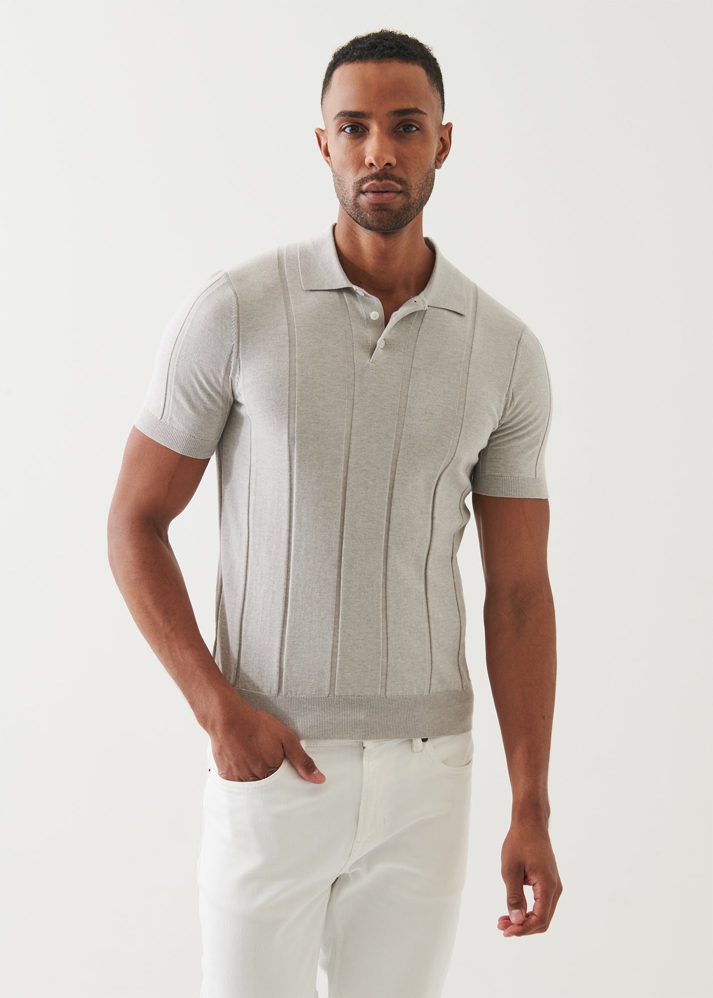 Cotton Cashmere Blend Polo - PATRICK ASSARAF