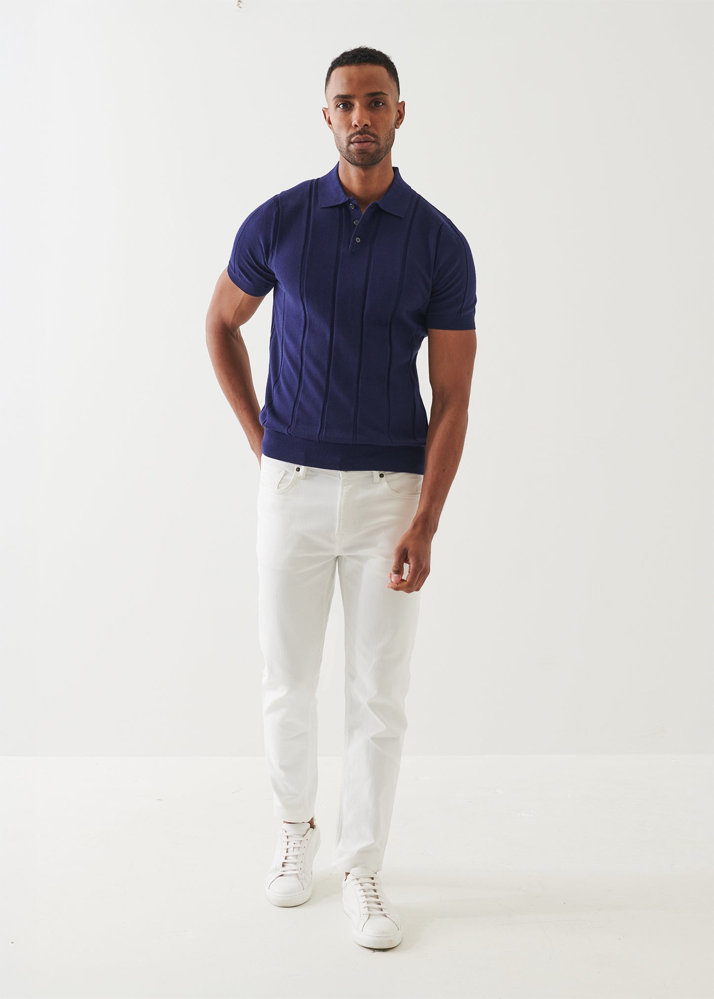 Cotton Cashmere Blend Polo - PATRICK ASSARAF