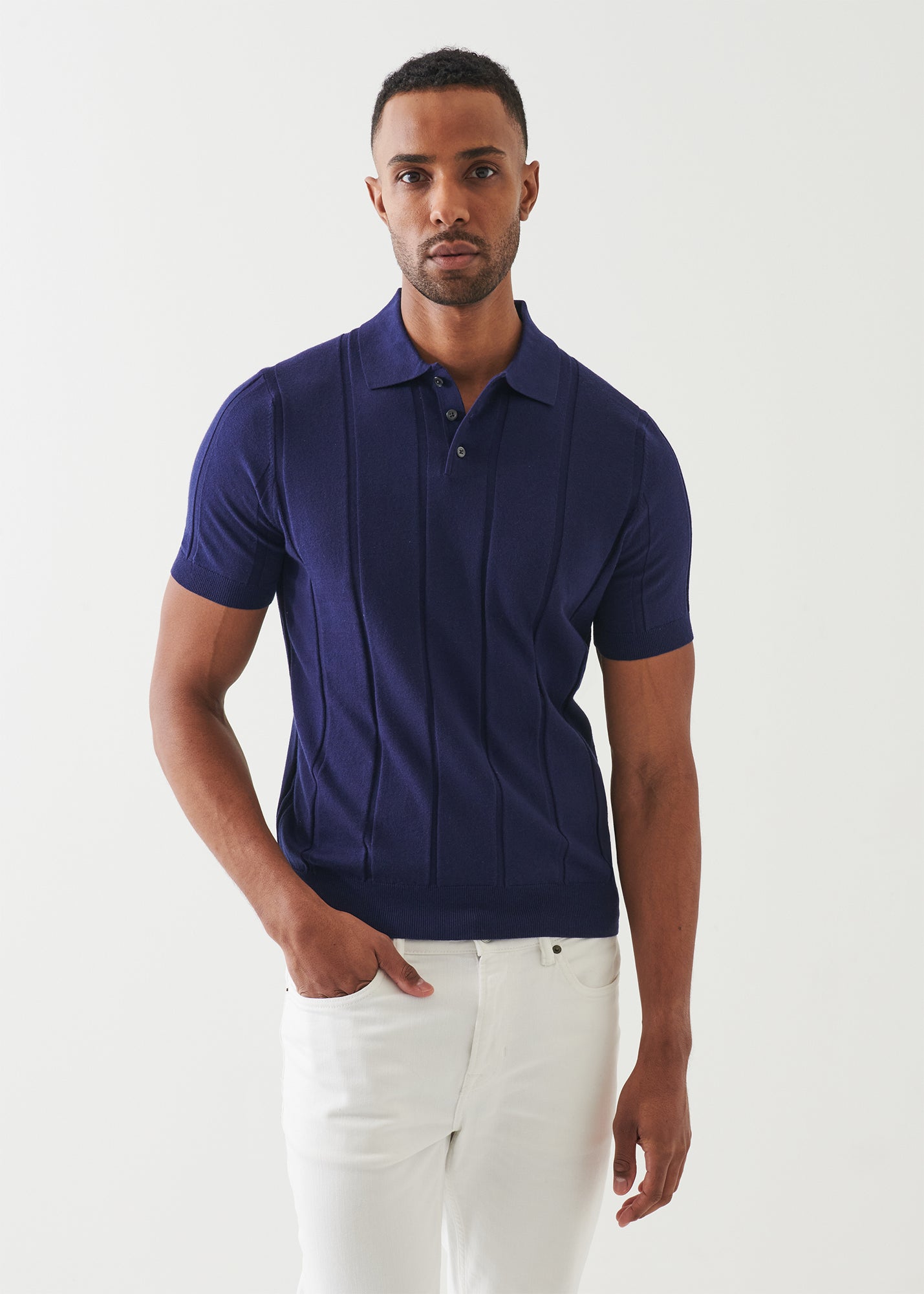 Cotton Cashmere Blend Polo - PATRICK ASSARAF