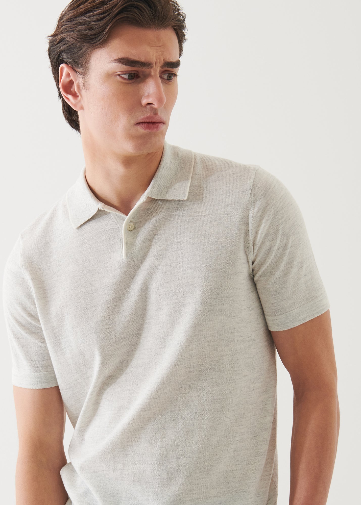 Cotton Cupro Tipped Polo - PATRICK ASSARAF