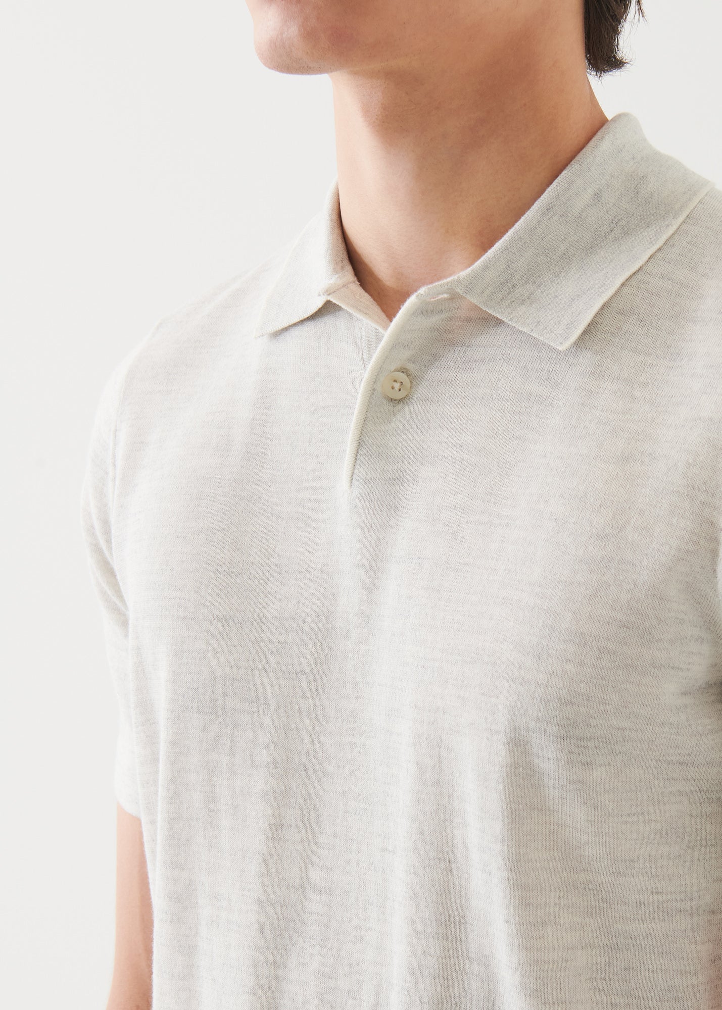Cotton Cupro Tipped Polo - PATRICK ASSARAF