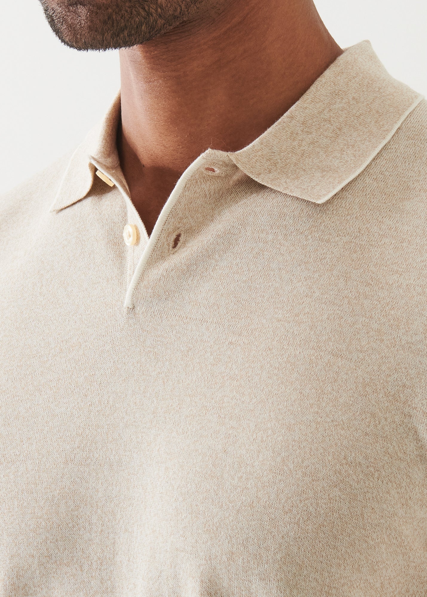 Cotton Cupro Tipped Polo - PATRICK ASSARAF