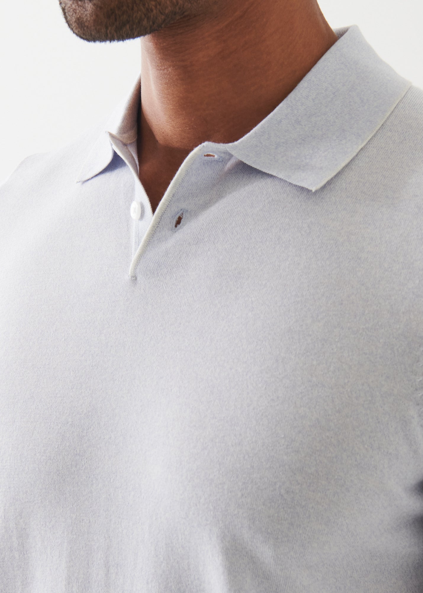 Cotton Cupro Tipped Polo - PATRICK ASSARAF