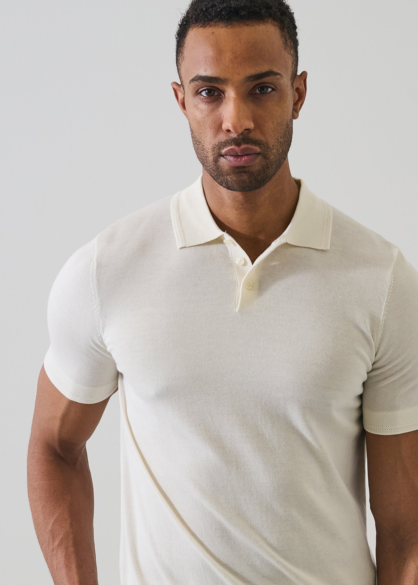 Cotton-Cupro Knit Polo - PATRICK ASSARAF