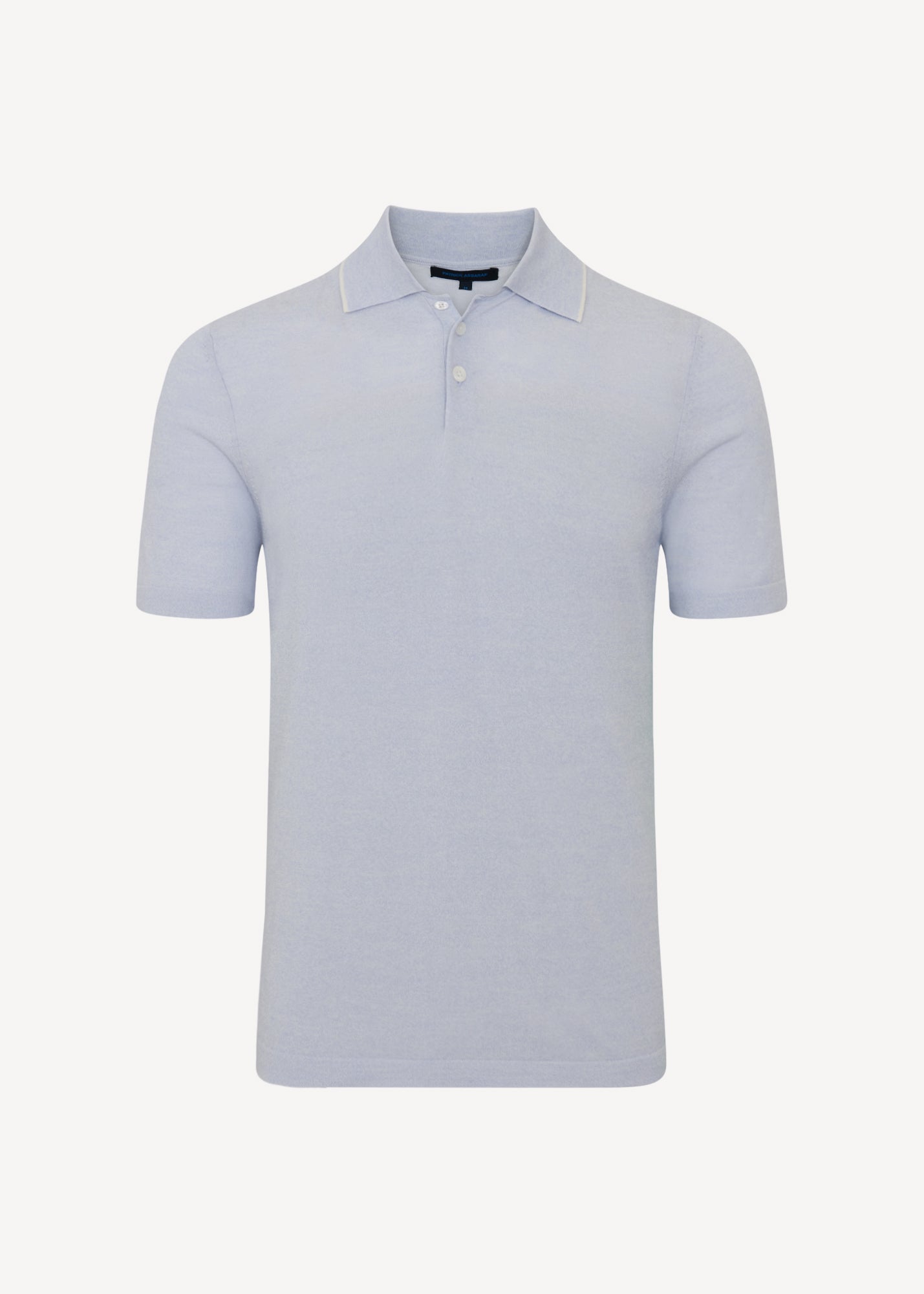 Cotton-Cupro Short Sleeve Tipped Polo - PATRICK ASSARAF