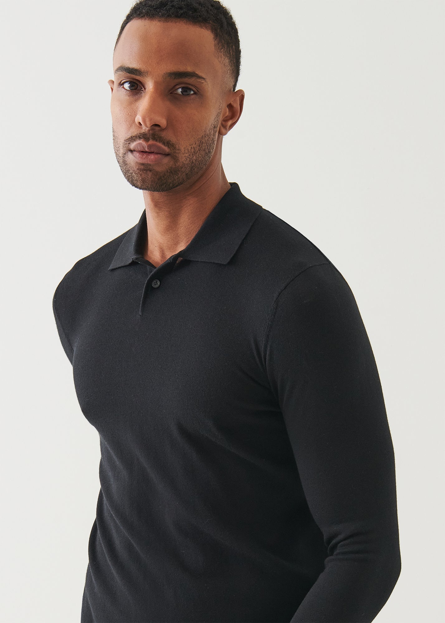 Cotton Cupro Button Polo - PATRICK ASSARAF