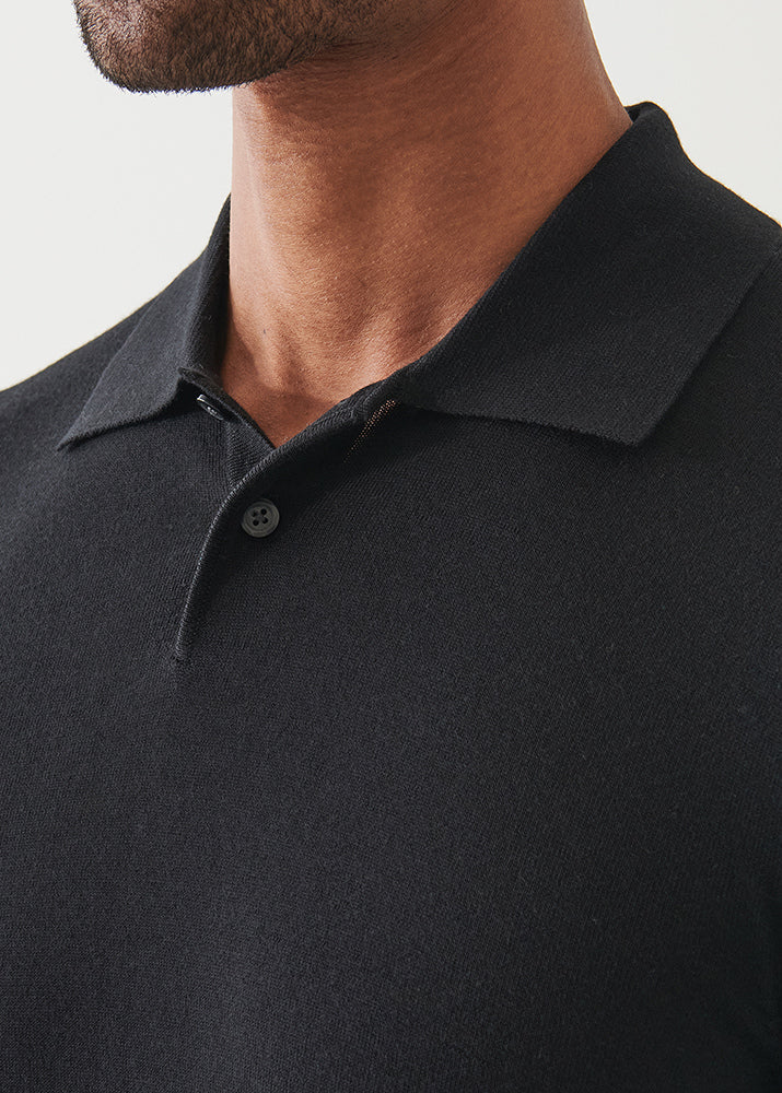 Cotton Cupro Button Polo - PATRICK ASSARAF