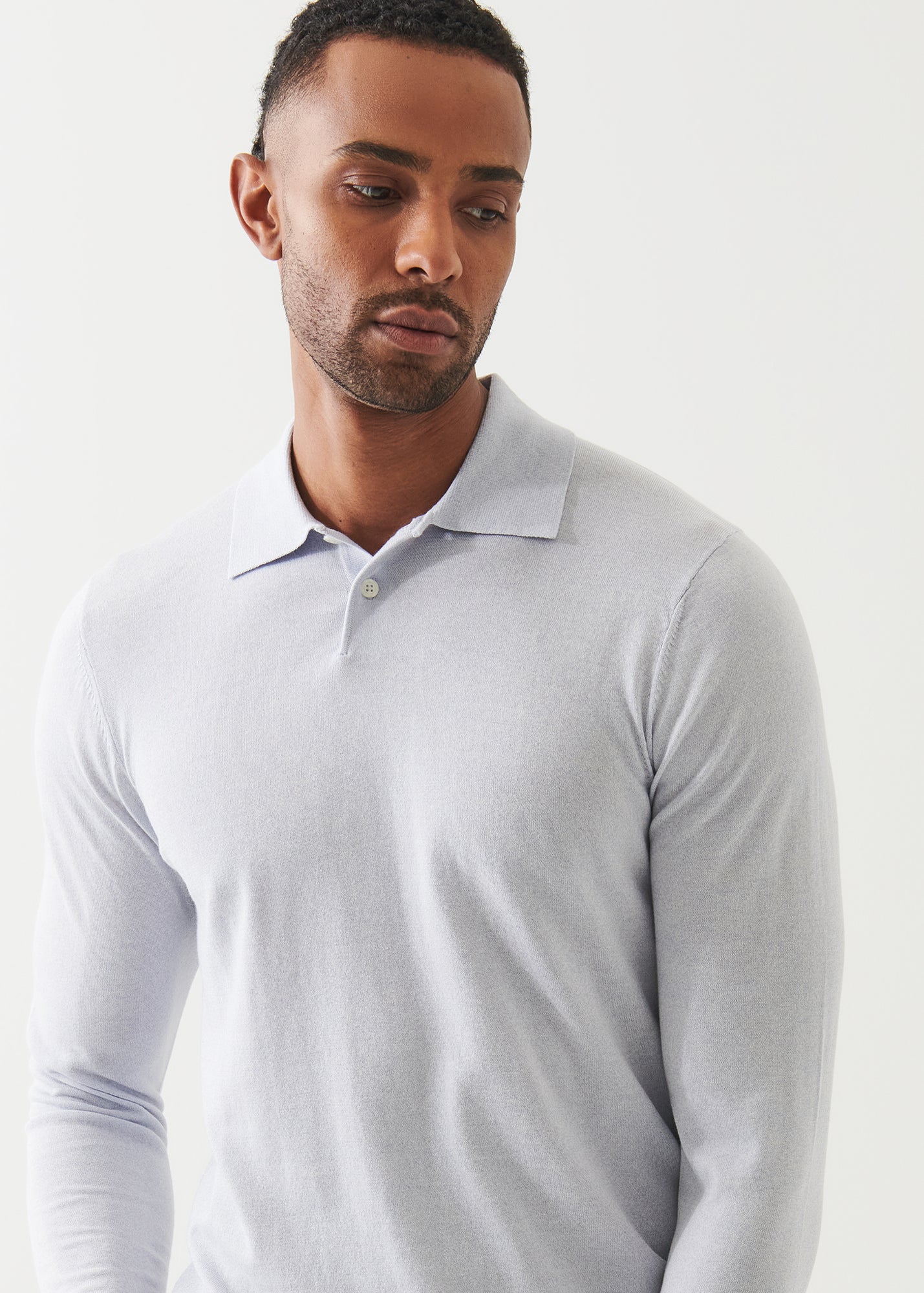 Cotton Cupro Button Polo - PATRICK ASSARAF