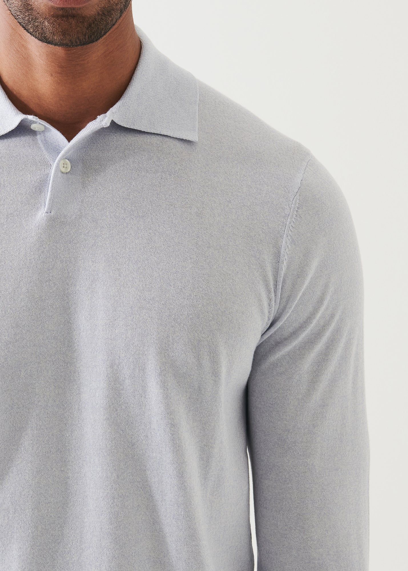 Cotton Cupro Button Polo - PATRICK ASSARAF