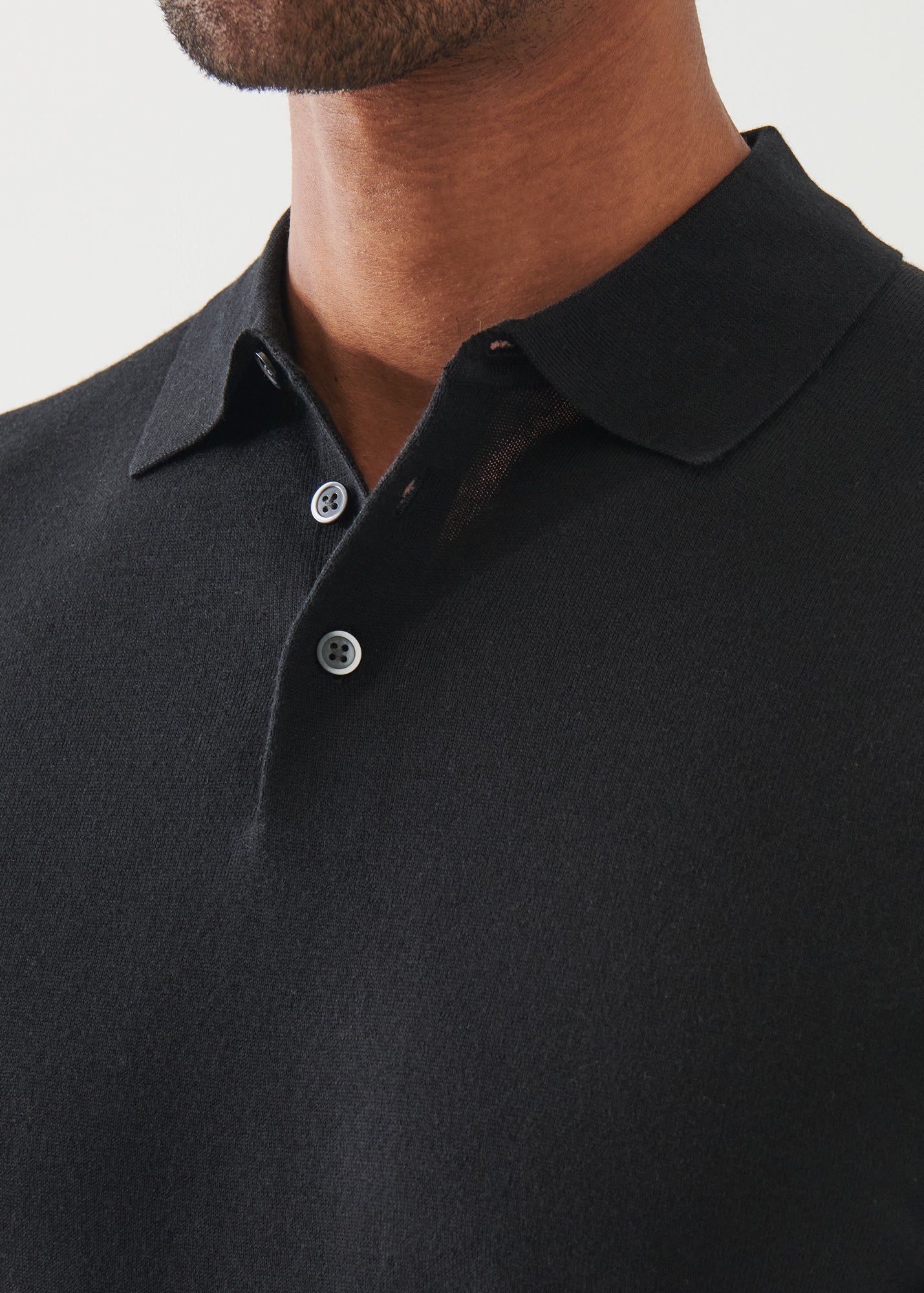 Cotton Cupro Button Polo