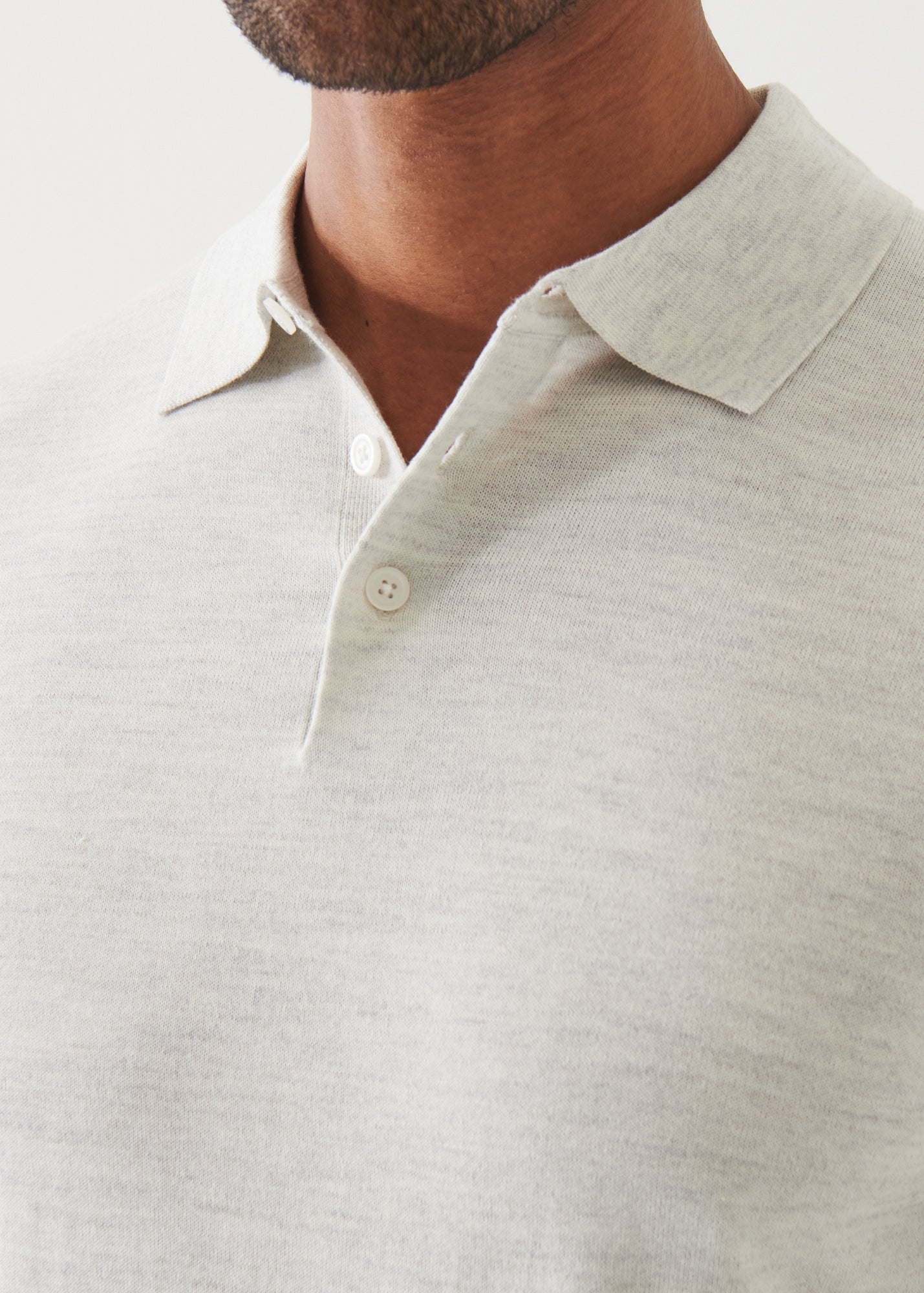 Cotton Cupro Button Polo