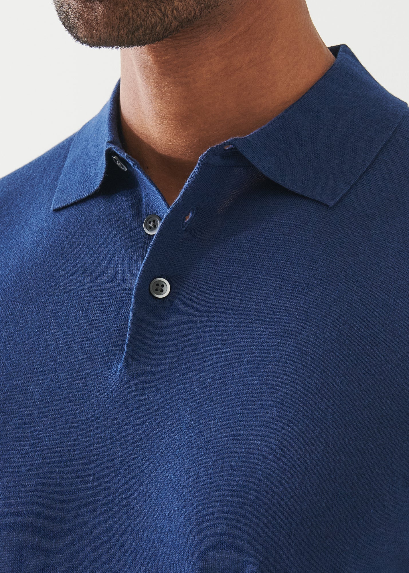 Cotton Cupro Button Polo