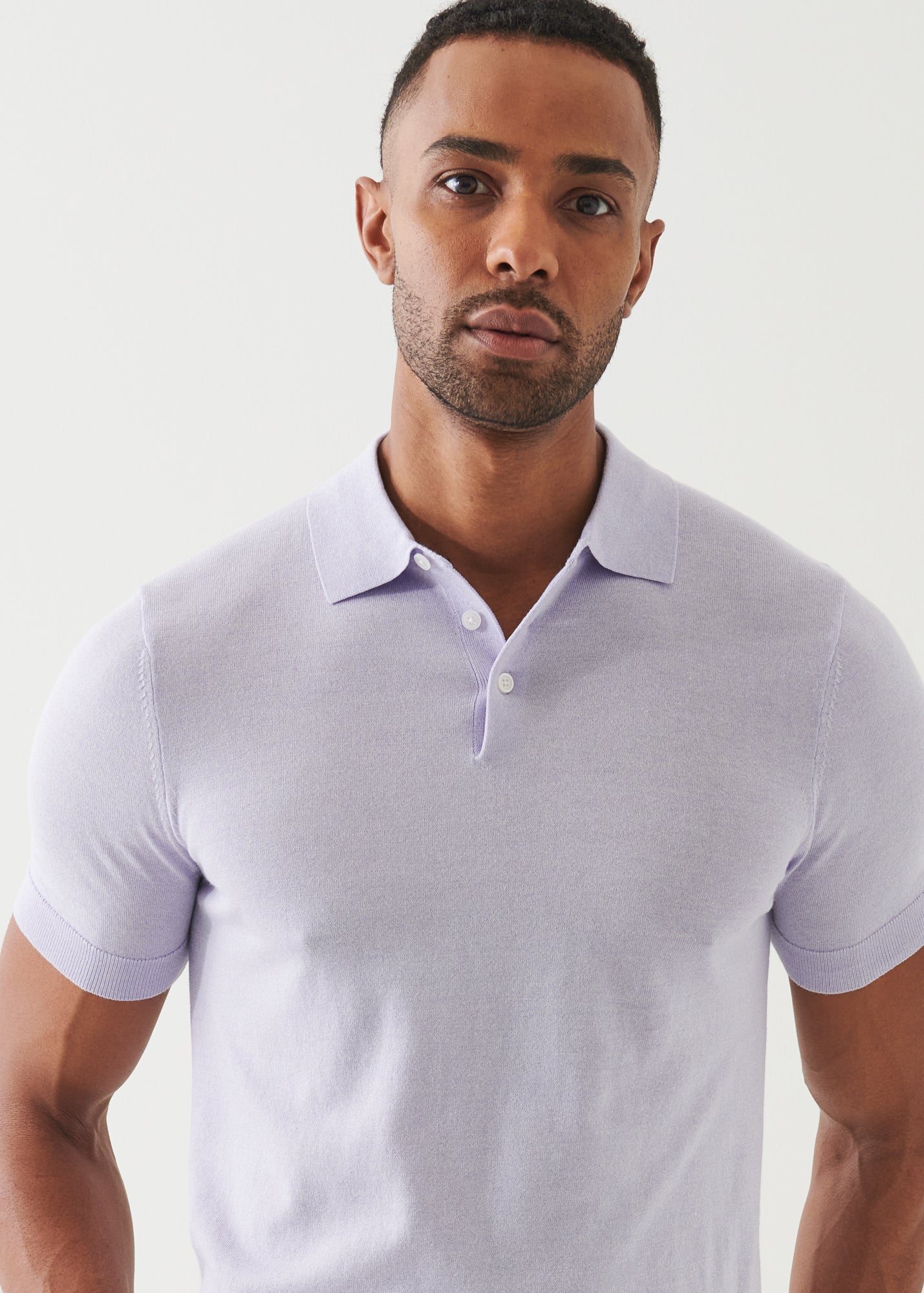 Cotton Cupro Button Polo