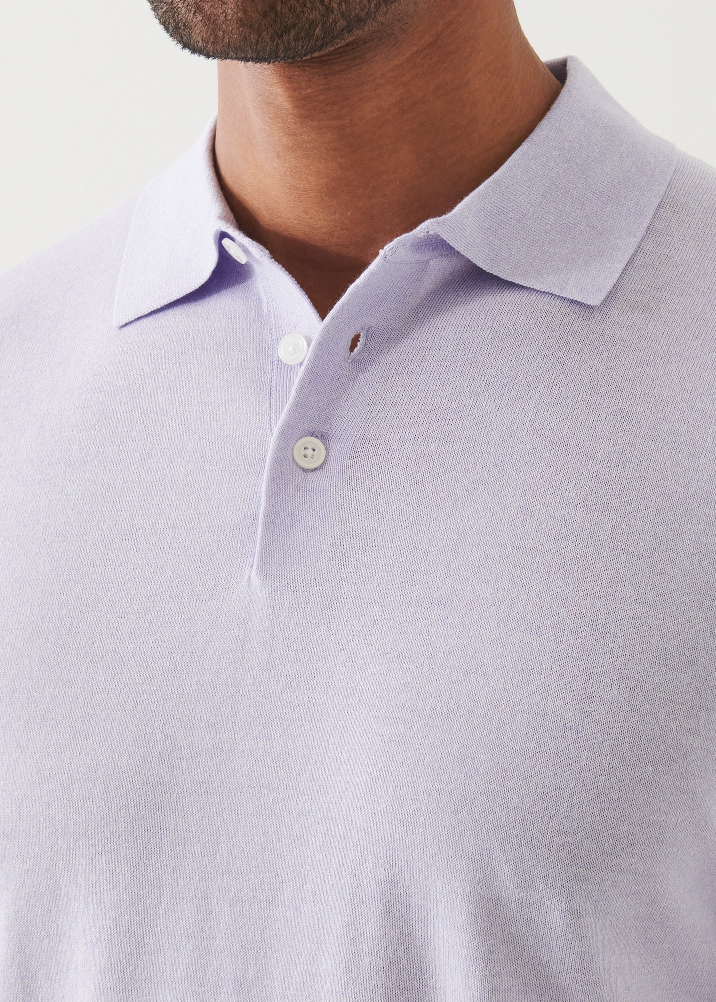 Cotton Cupro Button Polo