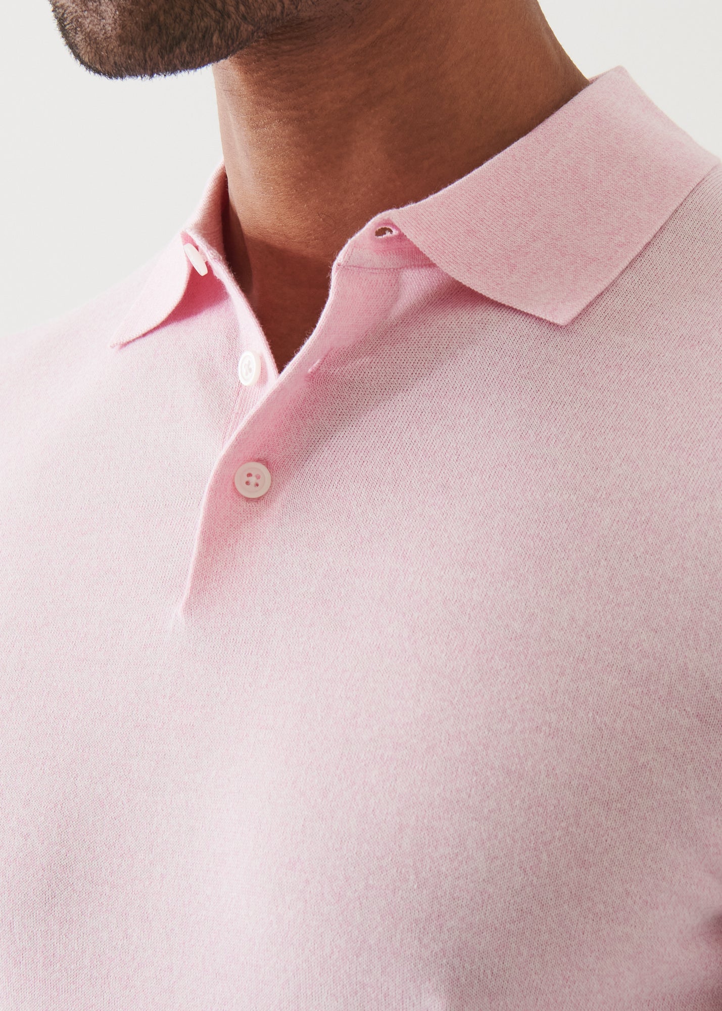 Cotton Cupro Button Polo