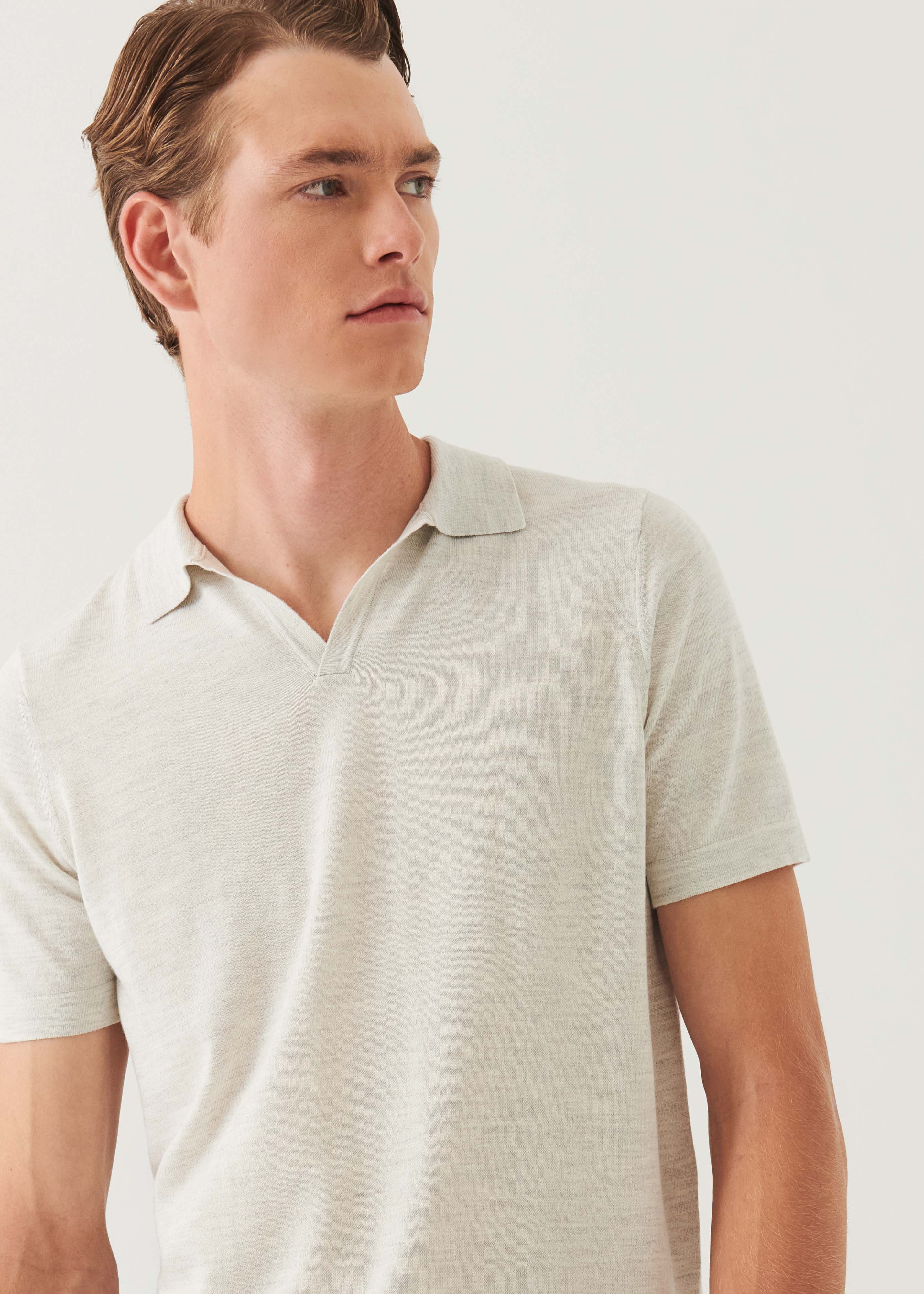 Cotton Cupro Open Polo - PATRICK ASSARAF