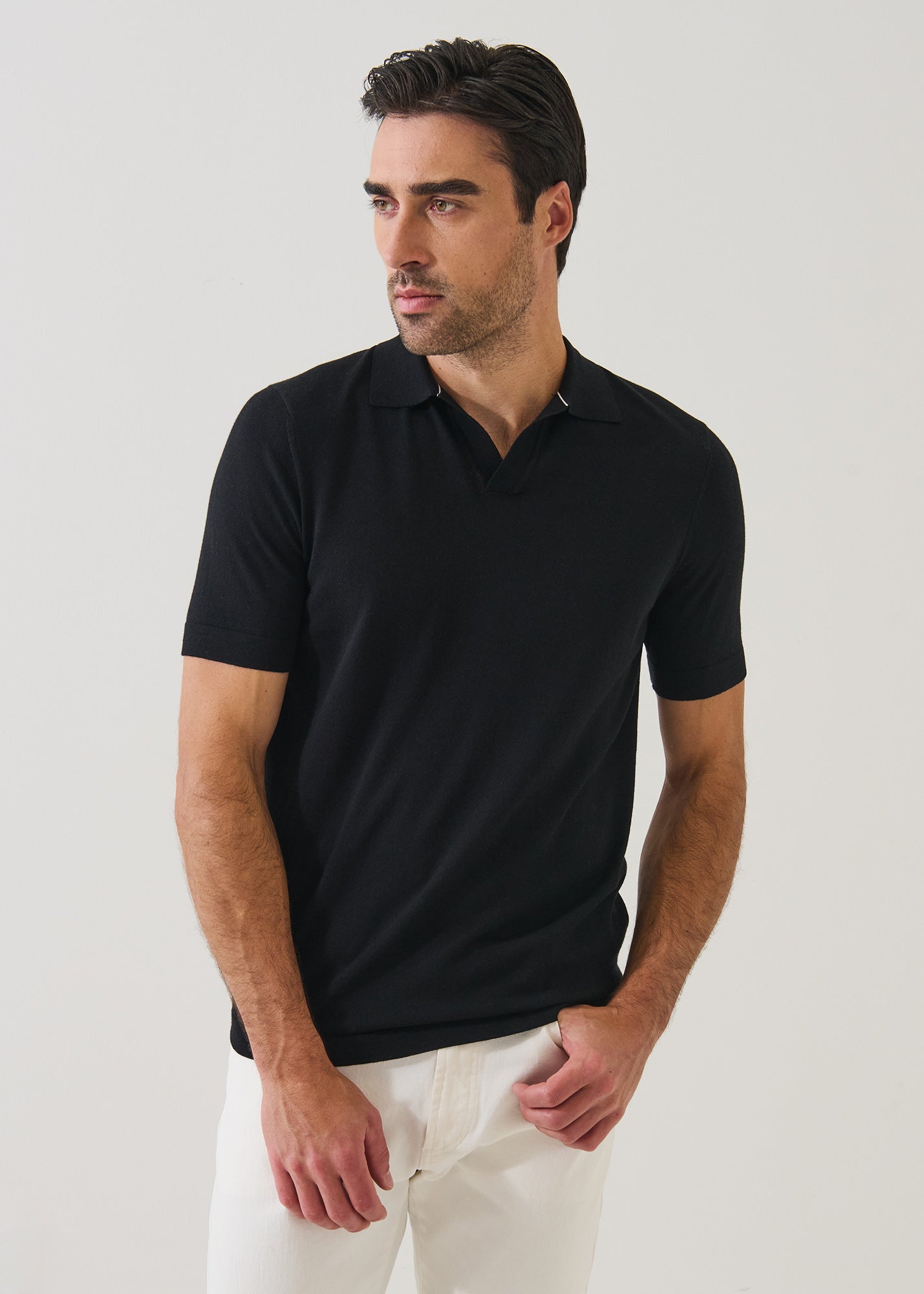 Cotton-Cupro Open Polo