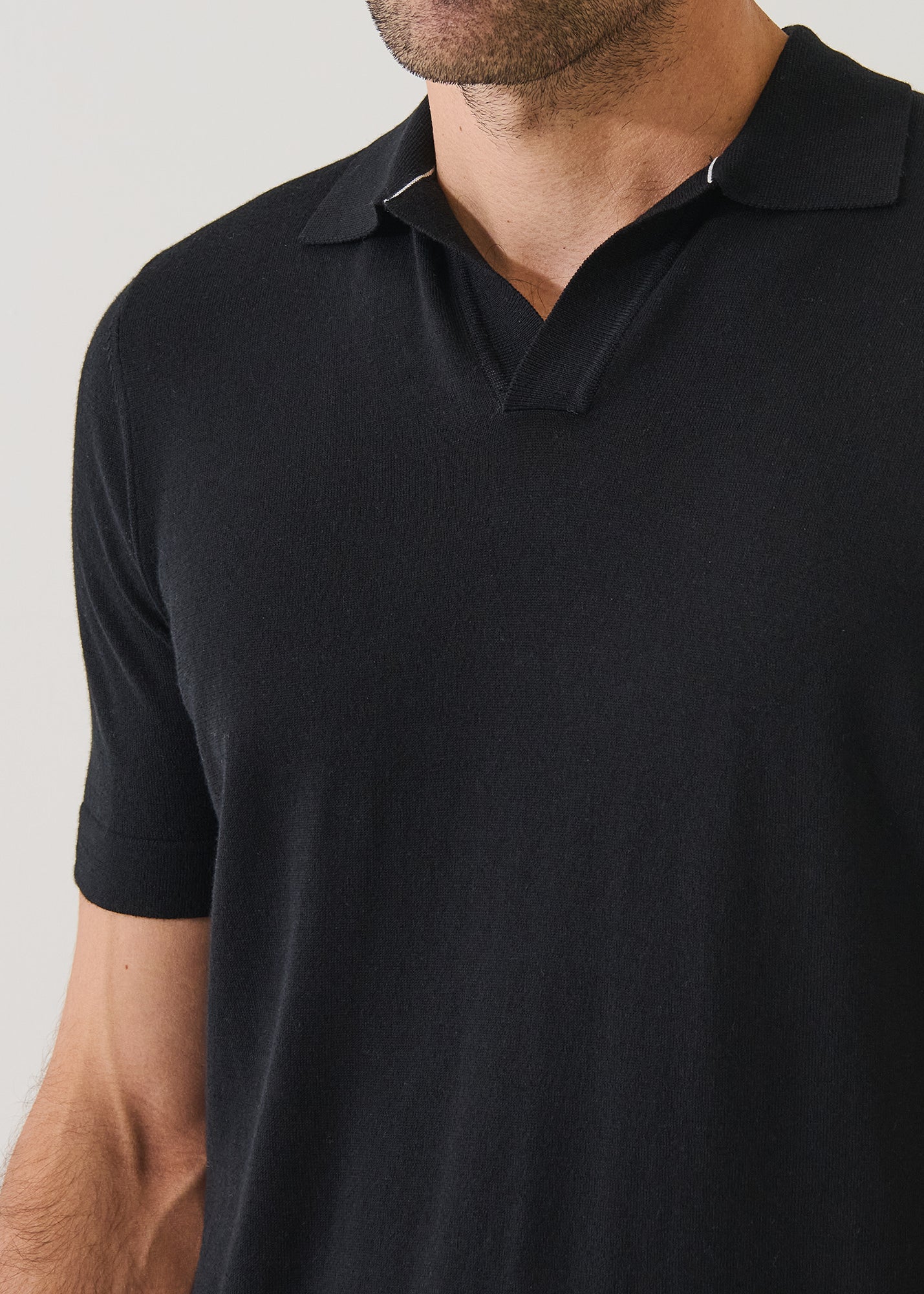 Cotton-Cupro Open Polo