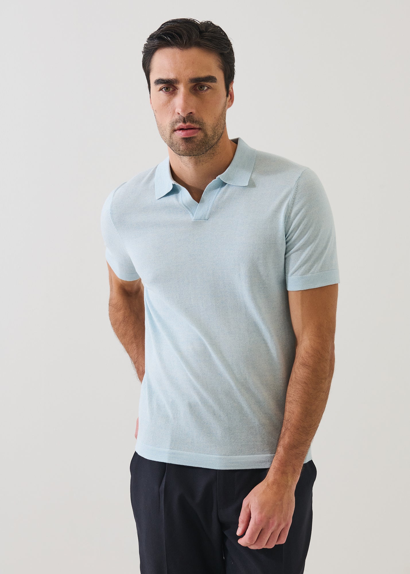 Cotton-Cupro Open Polo