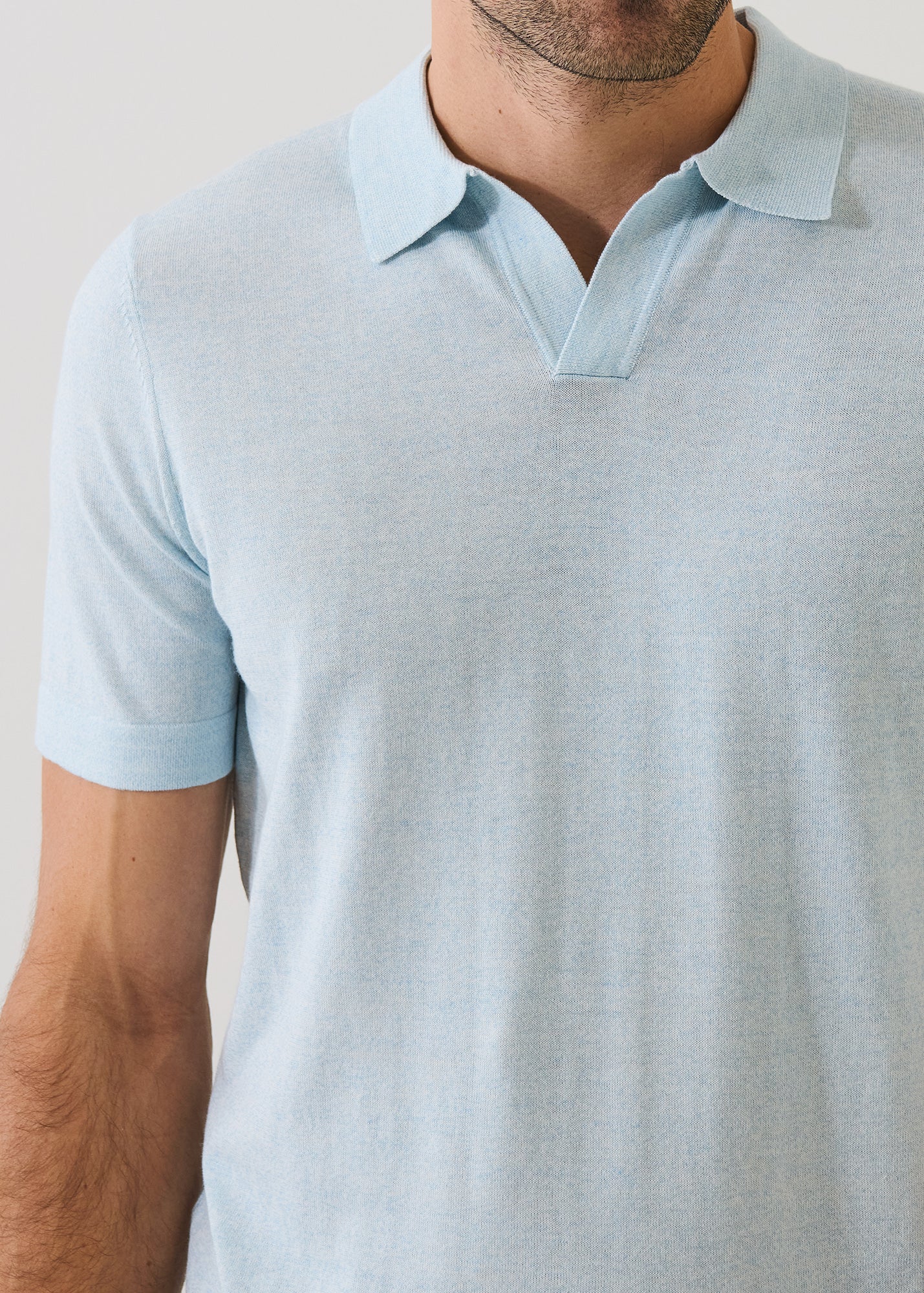 Cotton-Cupro Open Polo