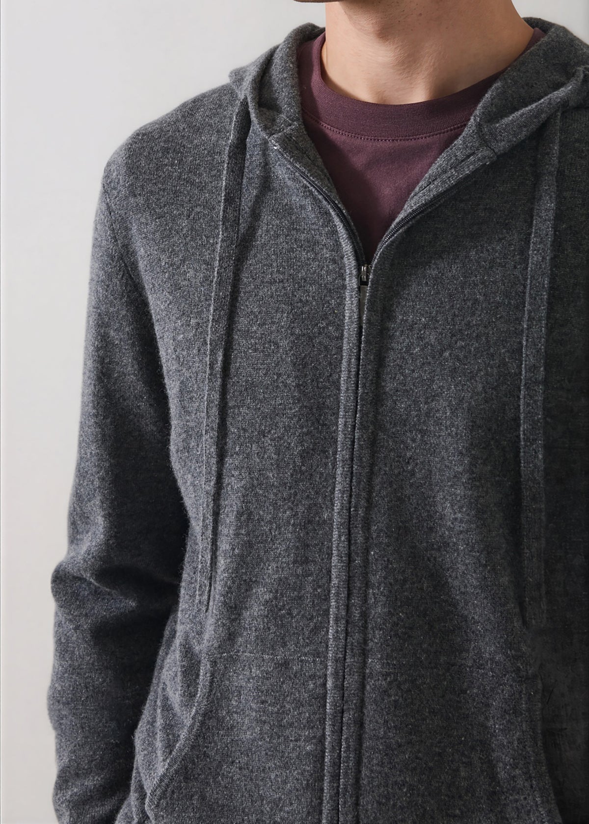 Nano Cashmere Full Zip Hoodie - PATRICK ASSARAF