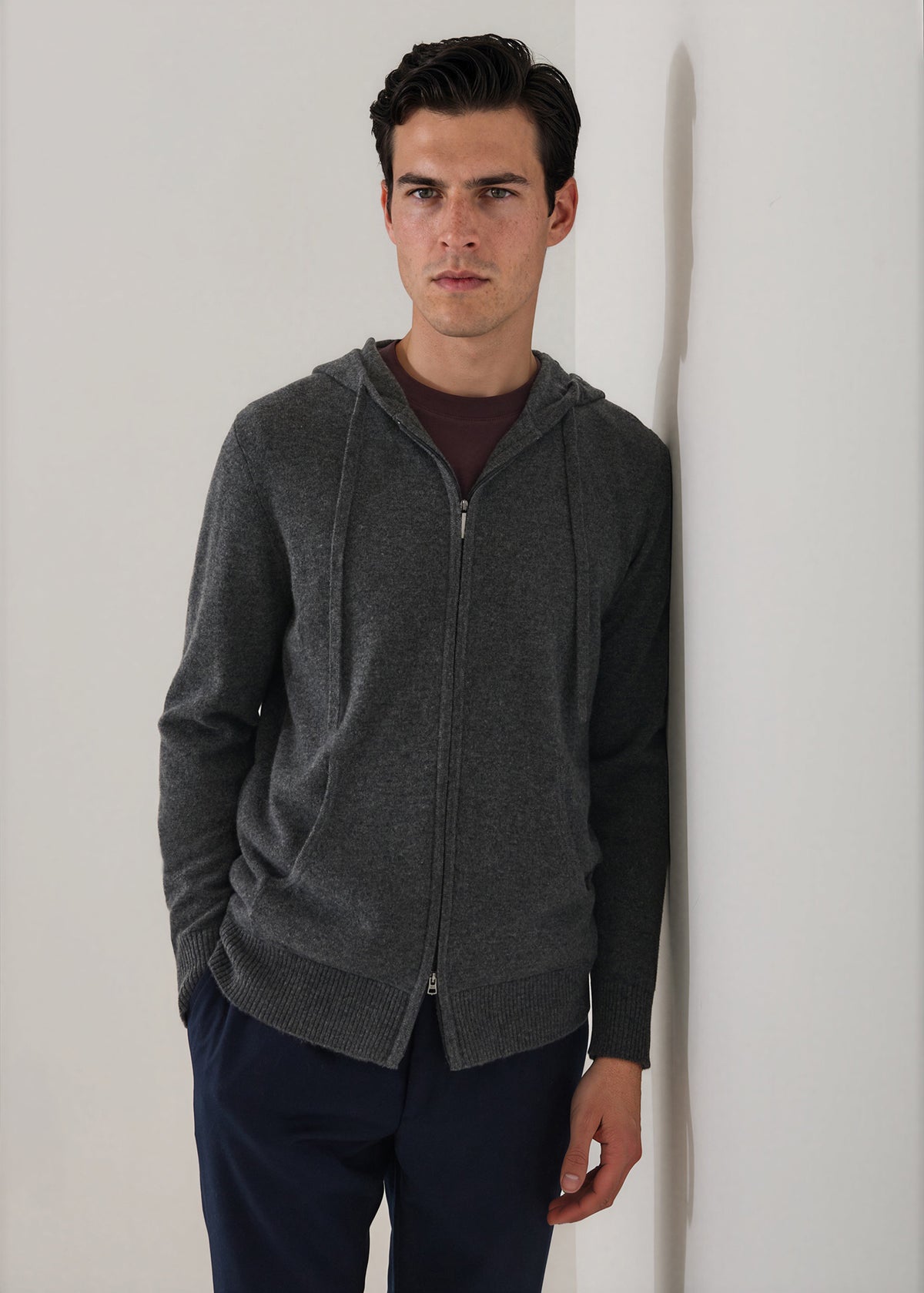 Nano Cashmere Full Zip Hoodie - PATRICK ASSARAF