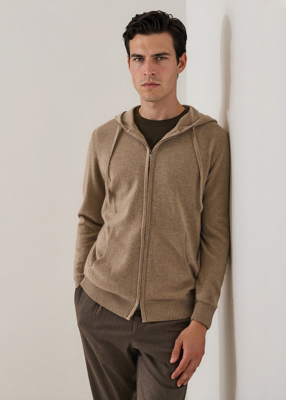 Nano Cashmere Full Zip Hoodie - PATRICK ASSARAF