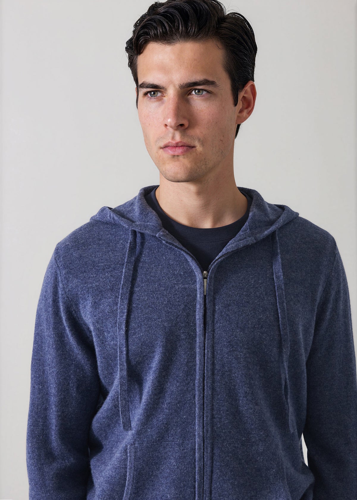 Nano Cashmere Full Zip Hoodie - PATRICK ASSARAF